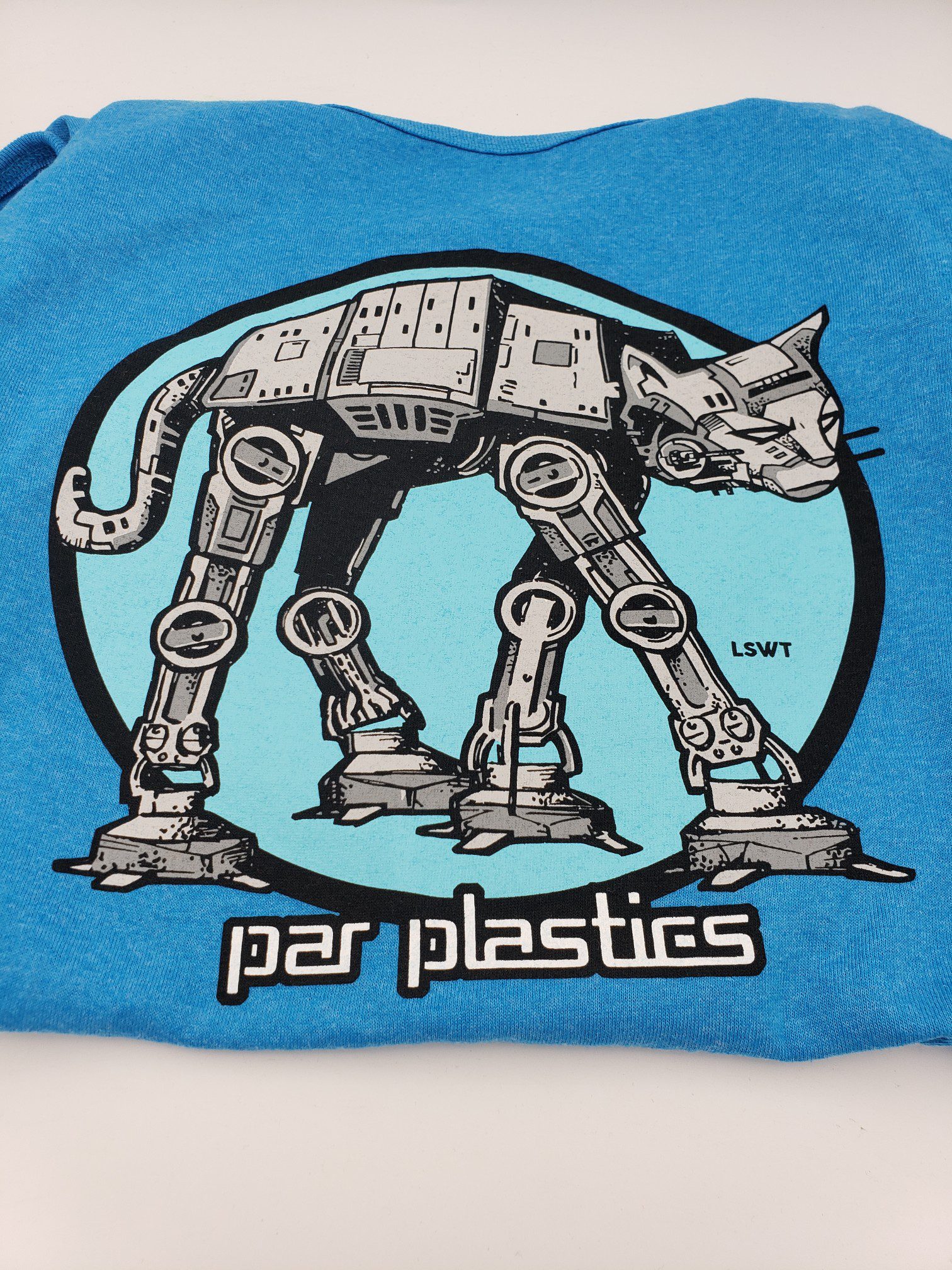 Par Plastics AT-AT Cat tank tops by LSWT disc golf disc detail view