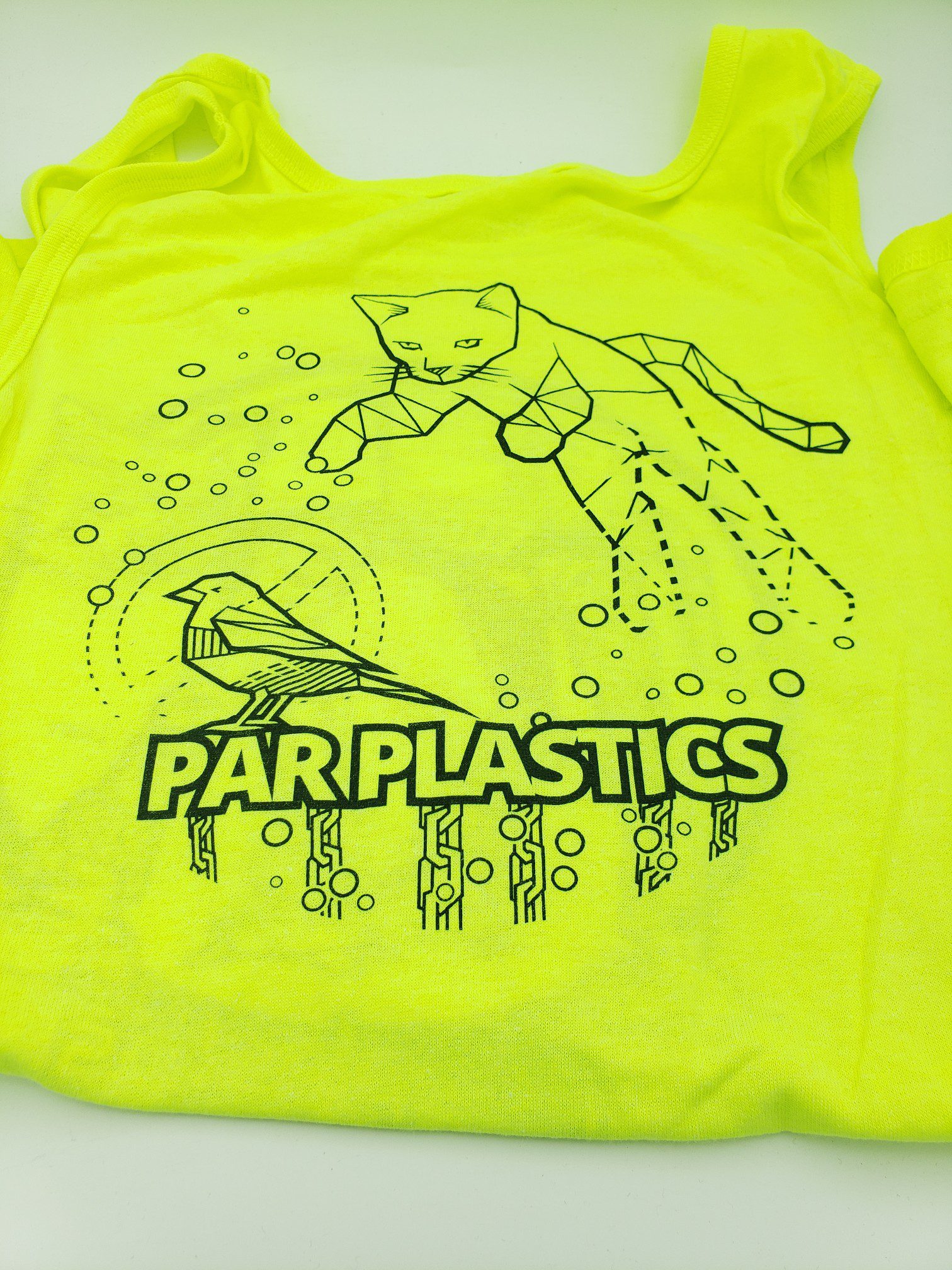 Par Plastics AT-AT Cat tank tops by LSWT disc golf disc side view
