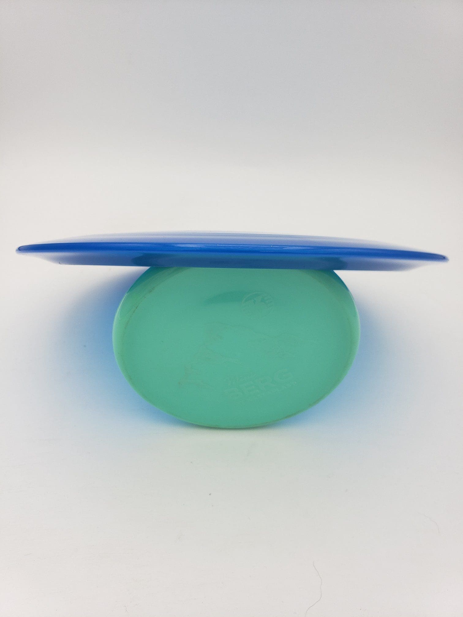 Lft Discs Bohrium Alpha-solid blue disc golf disc back view