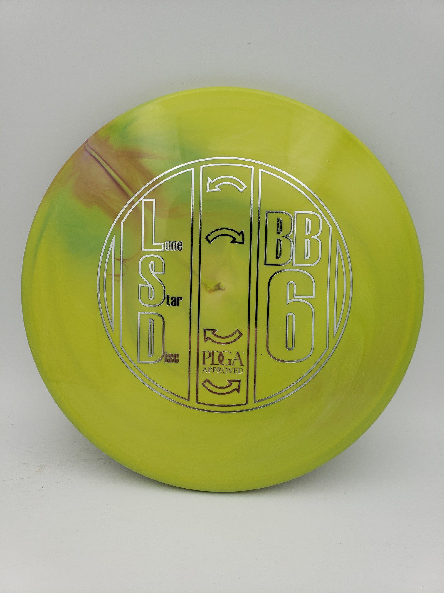 LSD Lima BB6 disc golf disc front view