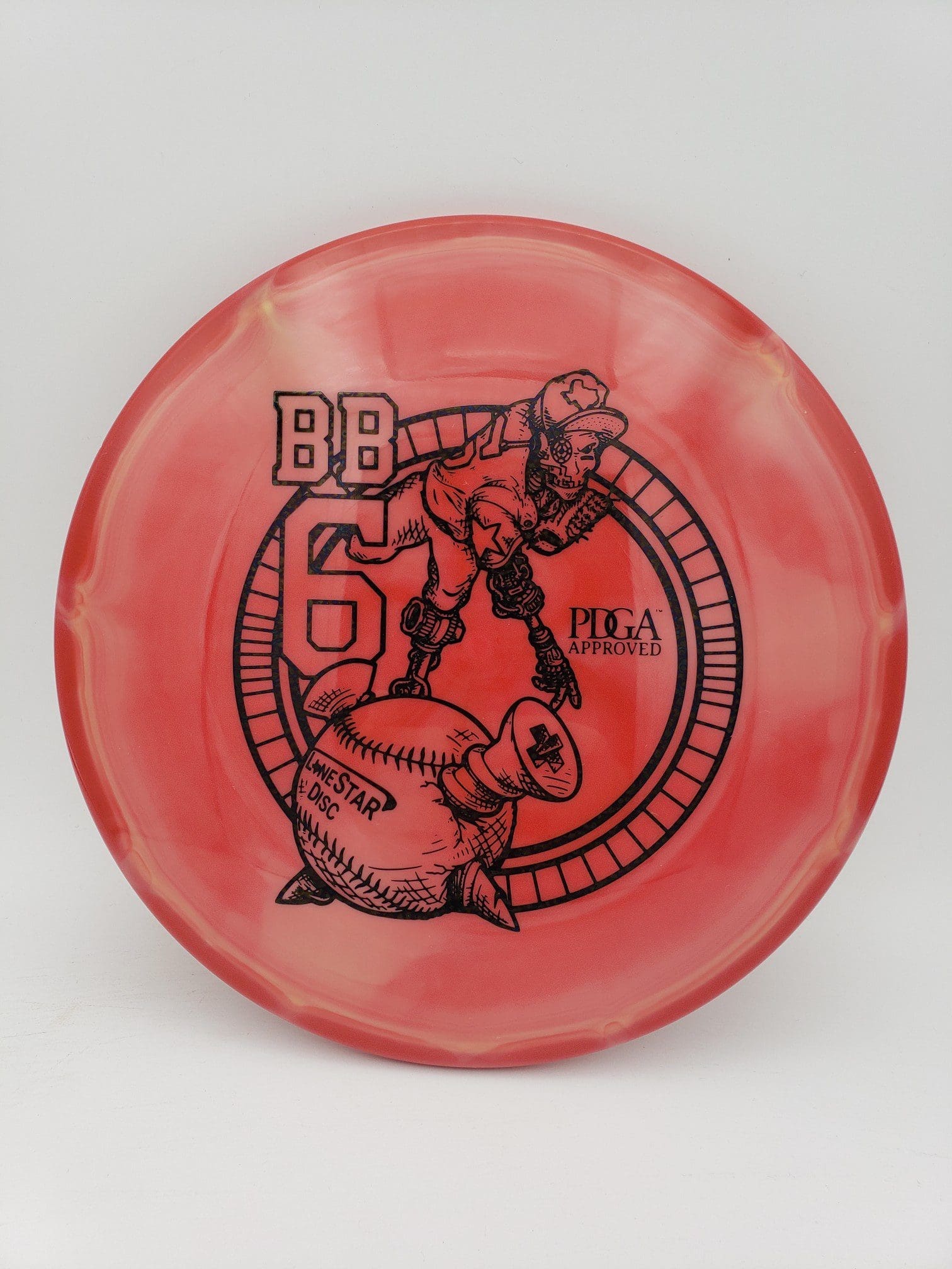 LSD Bravo BB6 disc golf disc front view