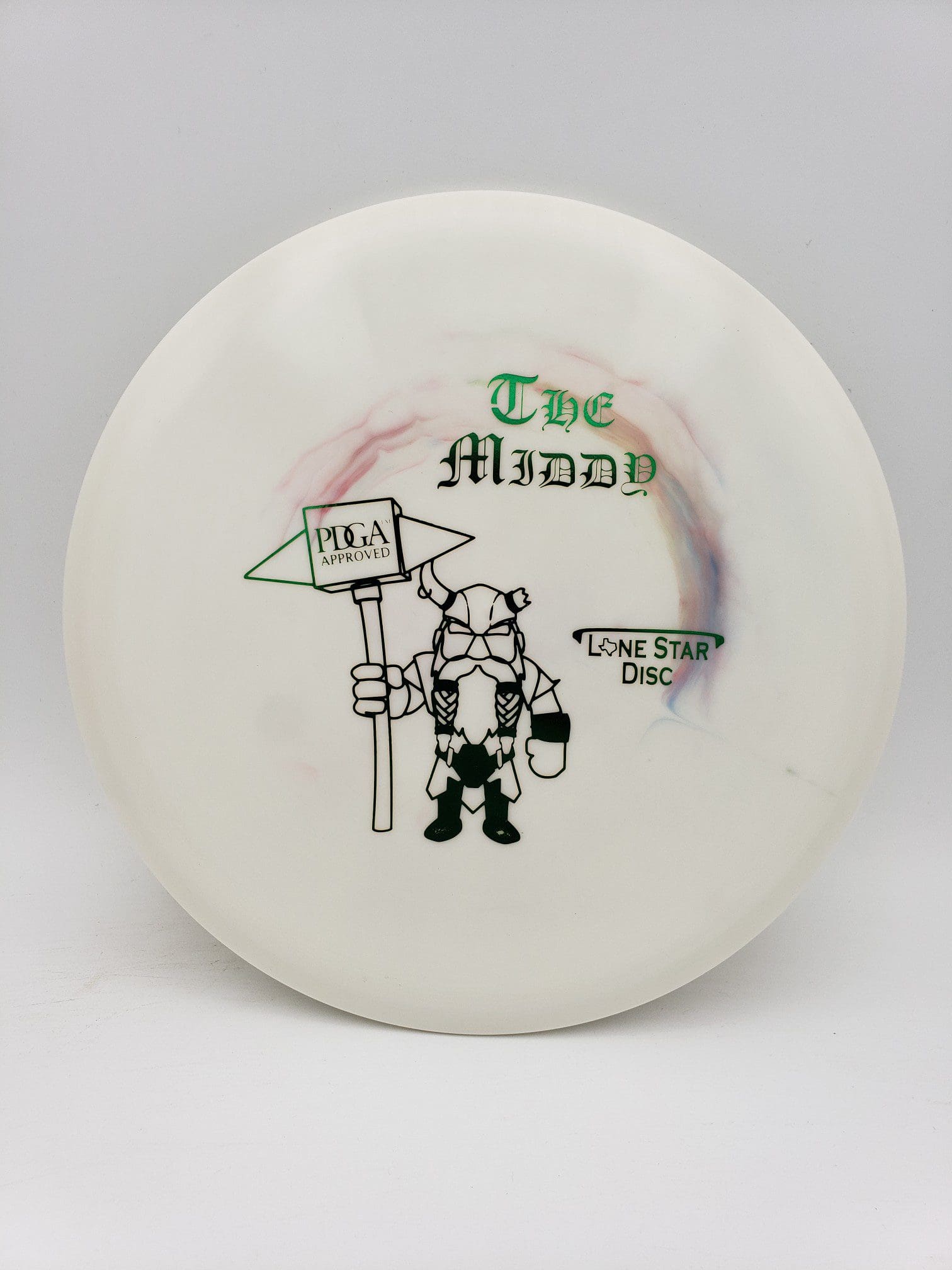 LSD Alpha Middy disc golf disc front view