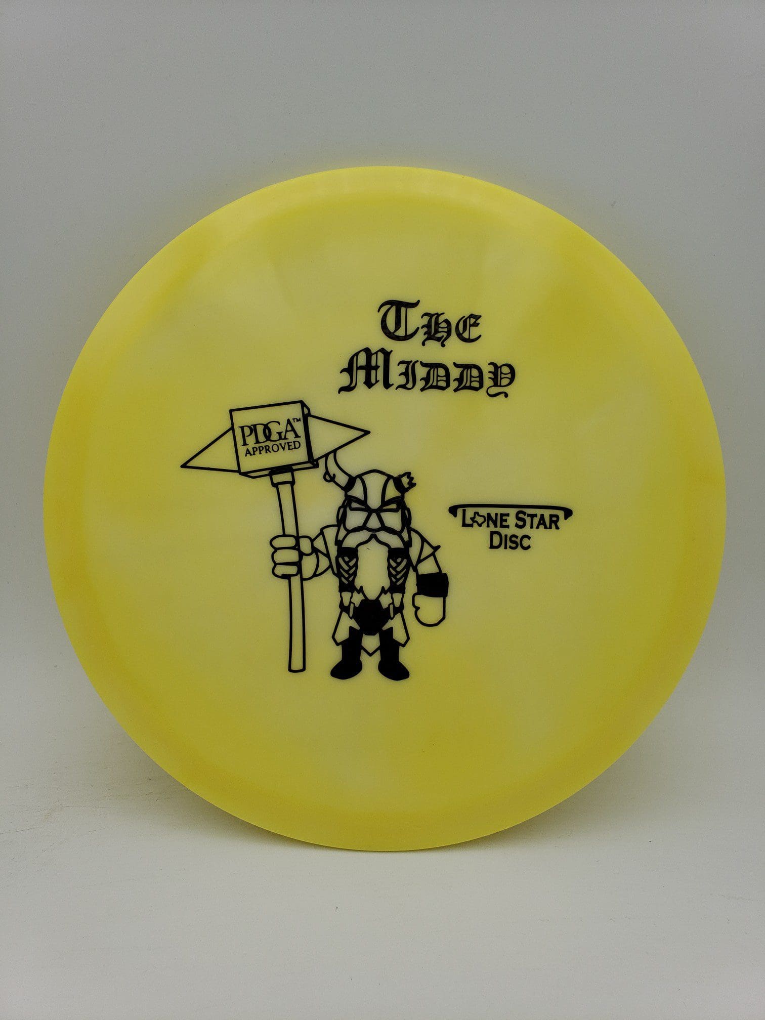 LSD Bravo Middy disc golf disc front view