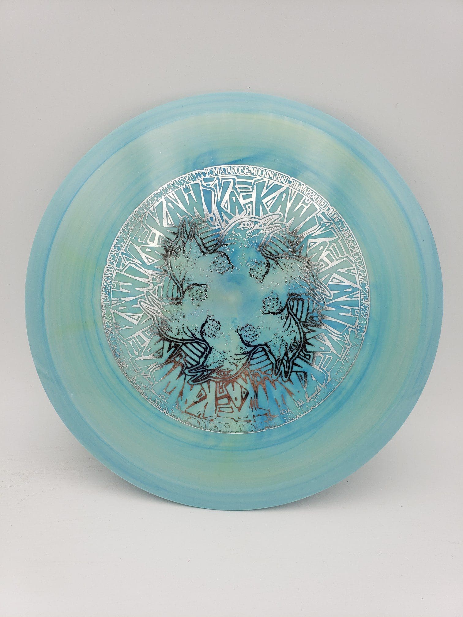 LSD Lima Mockingbird disc golf disc front view
