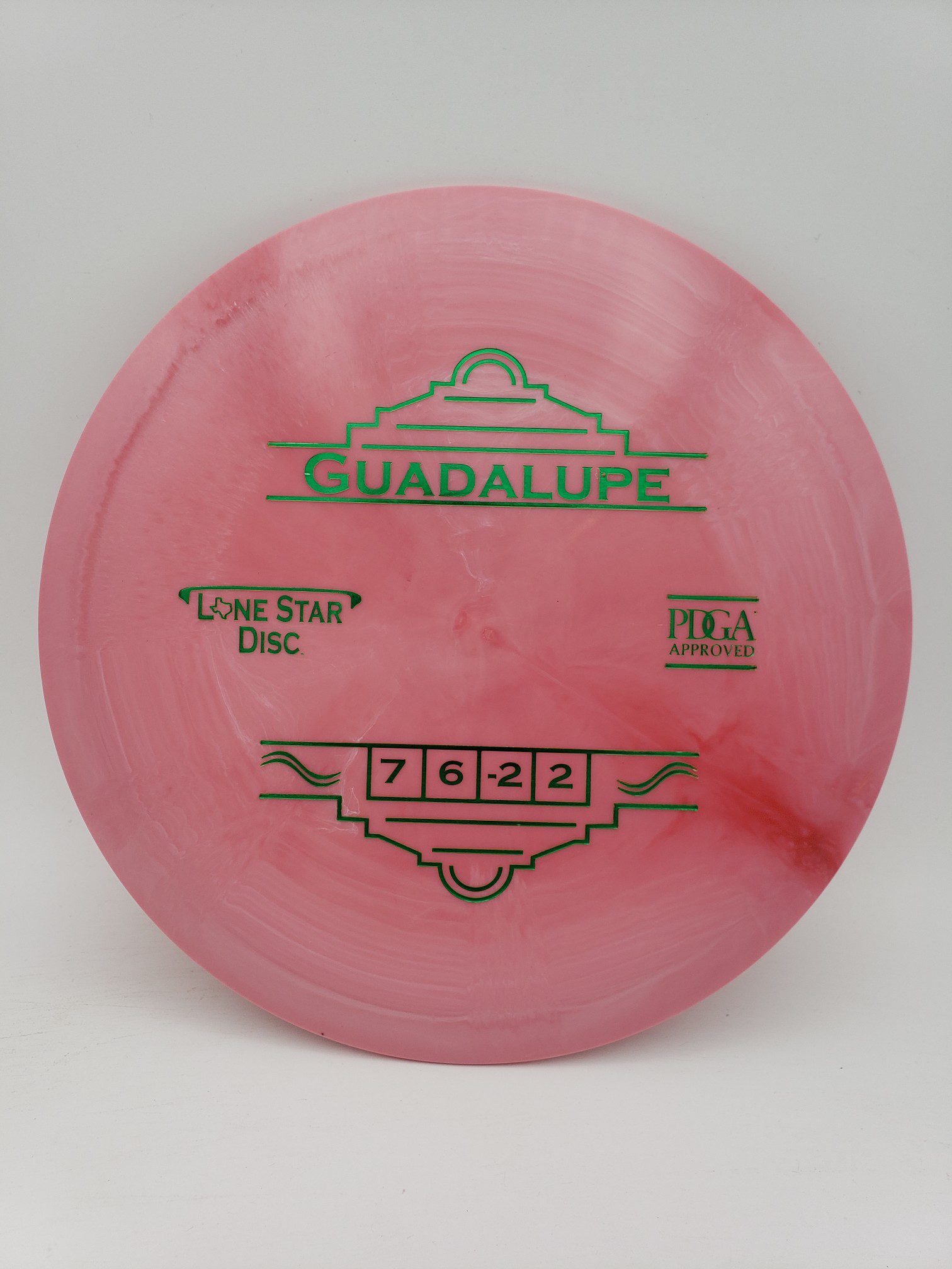 LSD Alpha Guadalupe disc golf disc front view