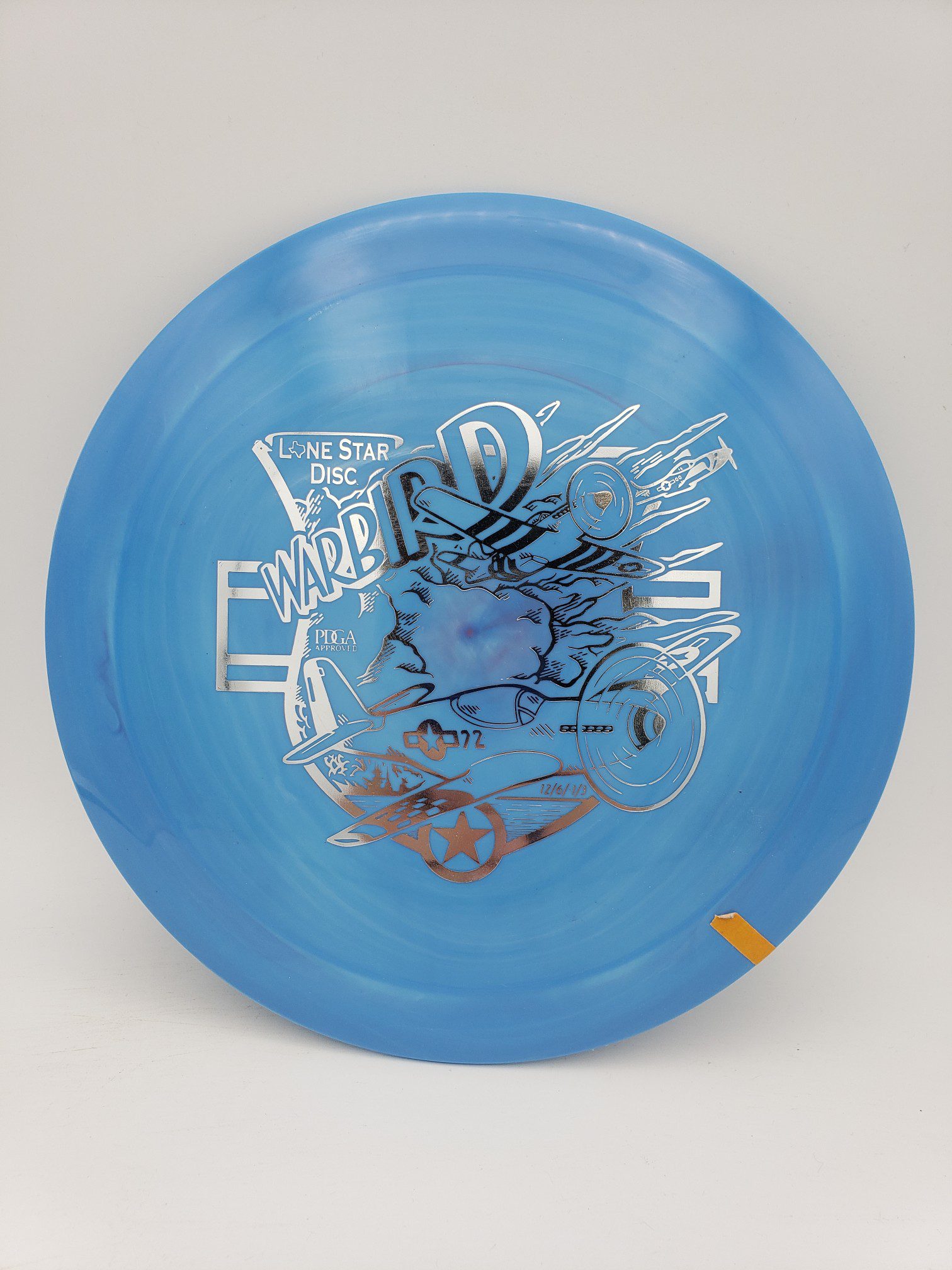 LSD Lima Warbird disc golf disc front view
