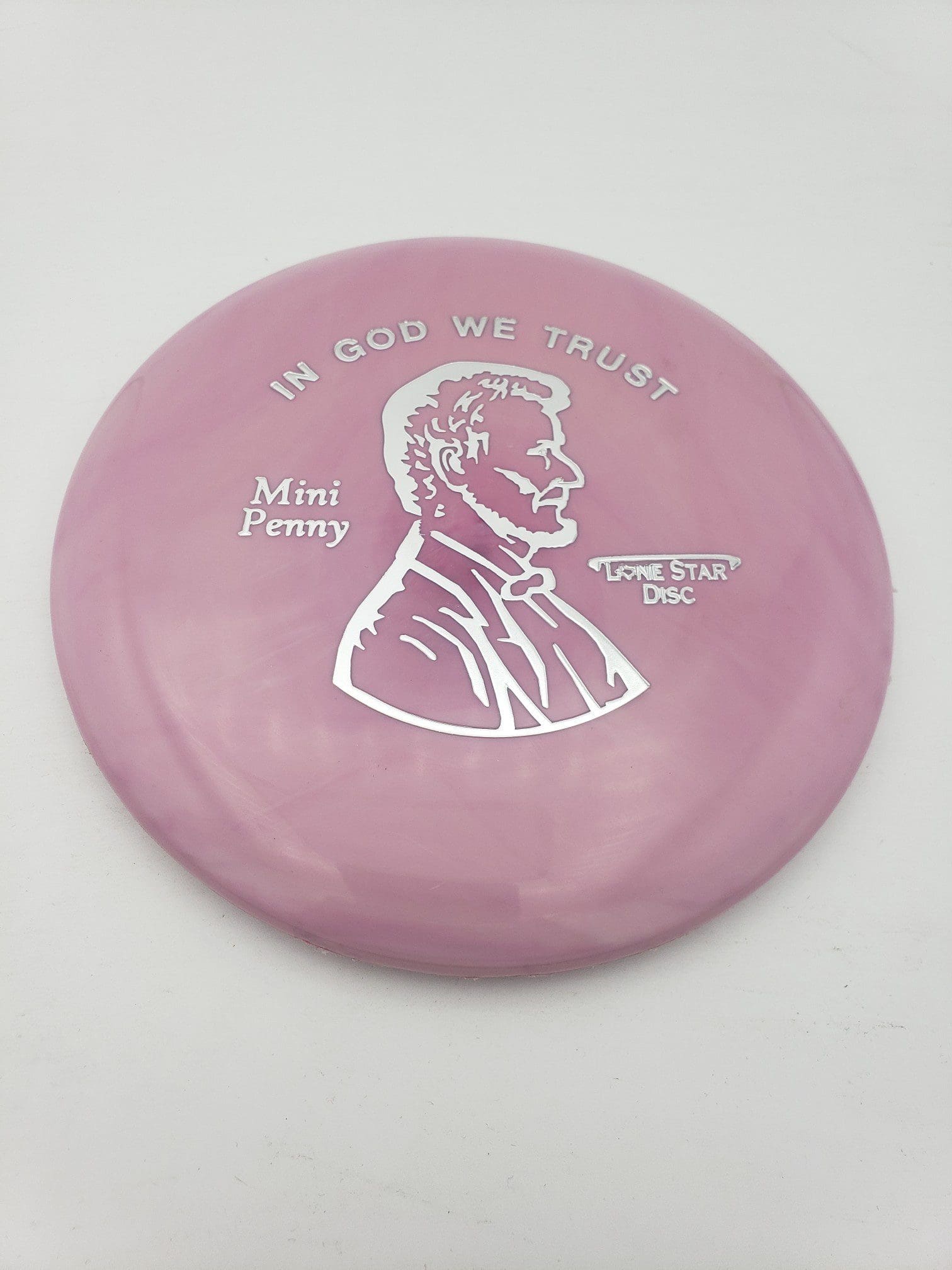LSD mini Penny disc golf disc front view