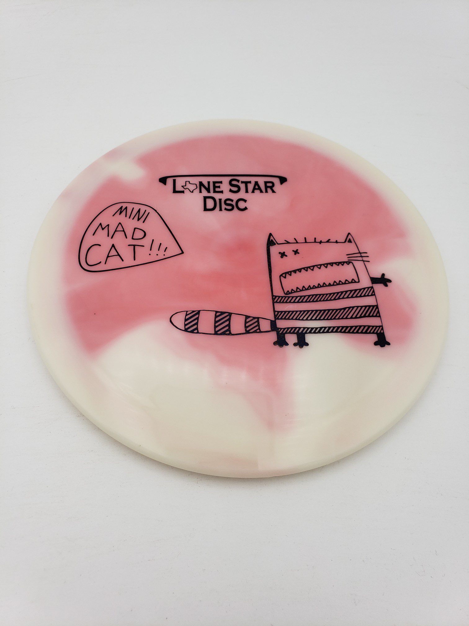 LSD mini Mad Cat disc golf disc front view