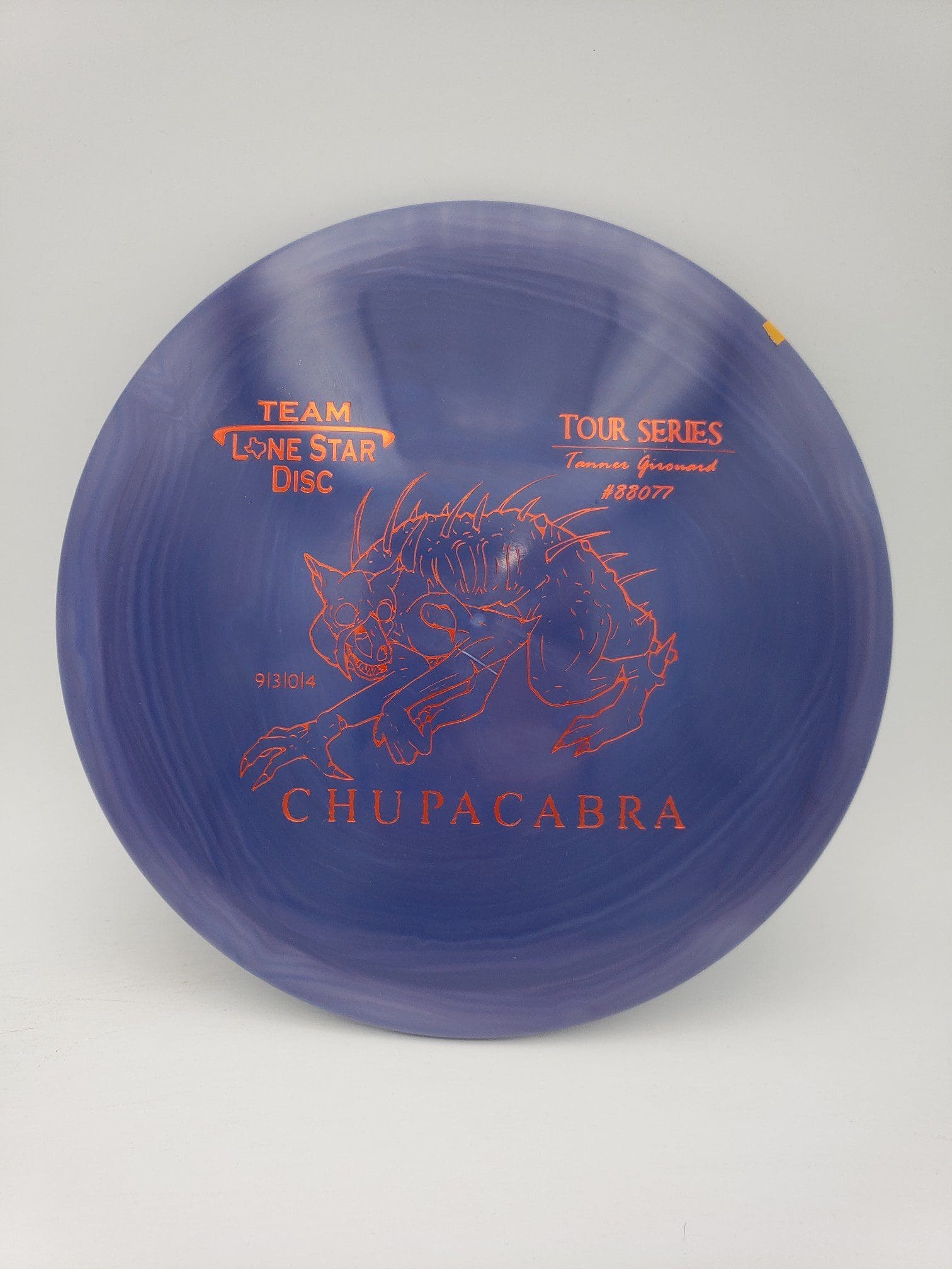 LSD Alpha Chupacabra Tanner Girouard tour series disc golf disc front view