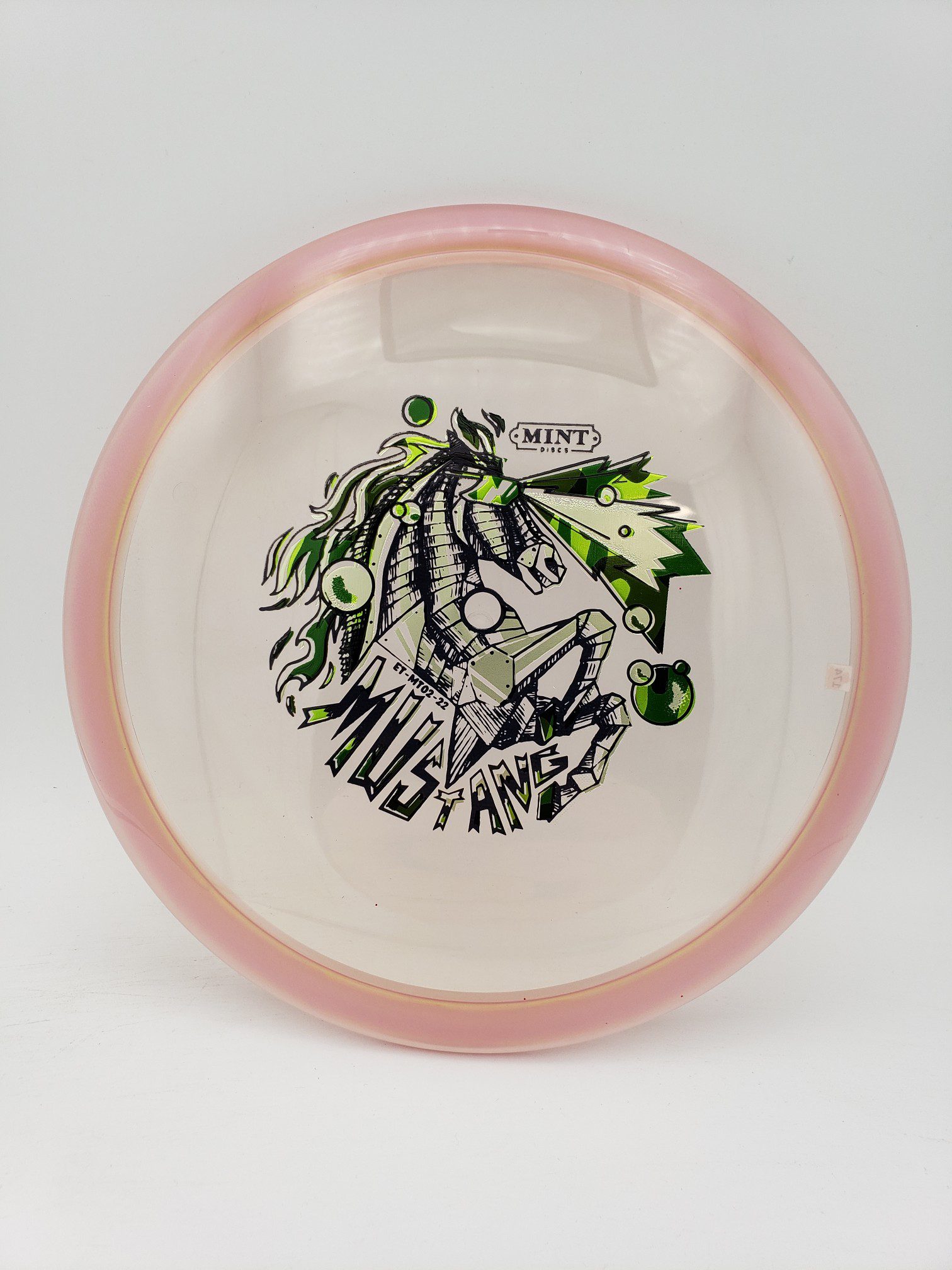 Mint Discs Eternal Mustang 2nd run Robo-Knightcamo stars foil disc golf disc front view