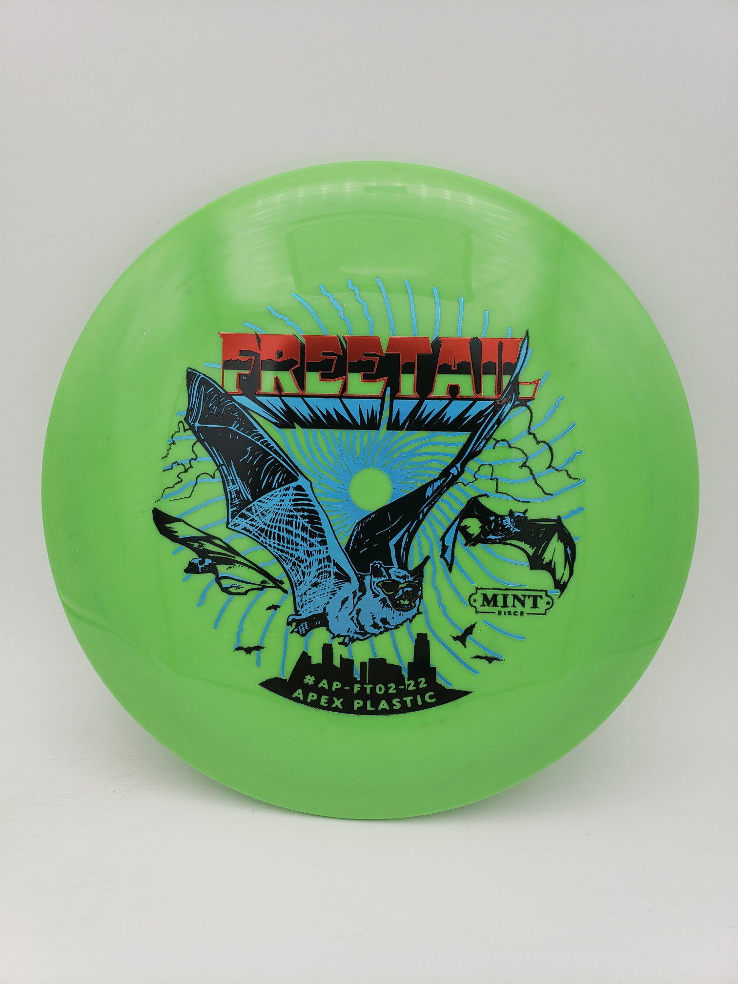 Mint Discs Apex Freetail LE "Austin Nights" by Brad Bond 2nd run disc golf disc front view