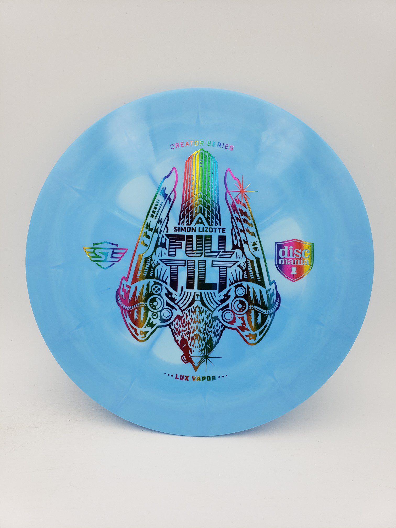Discmania Simon Lizotte Creator Series Lux Vapor Full Tilt disc golf disc front view