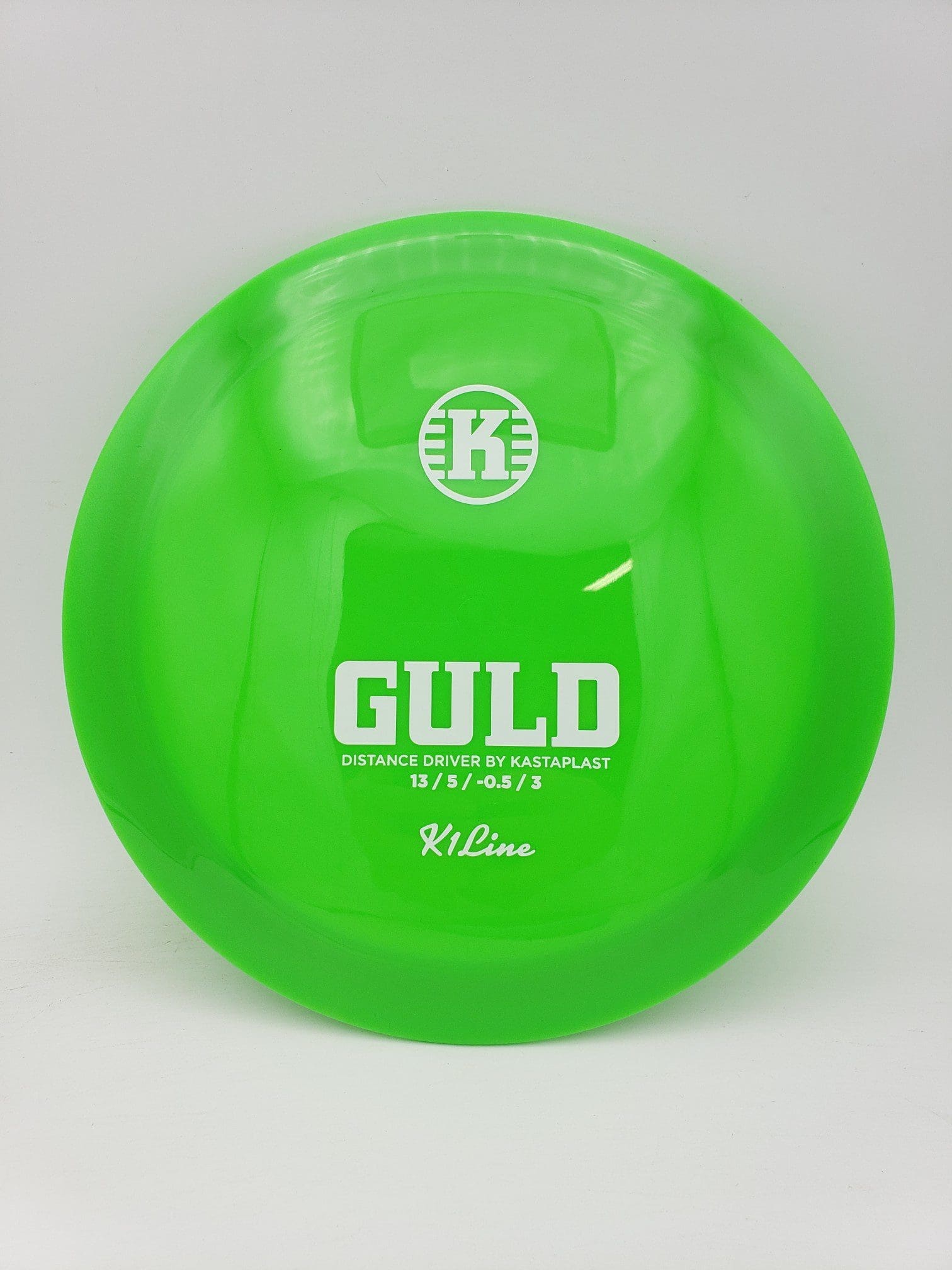 Kastaplast K1 Guld poison green disc golf disc front view