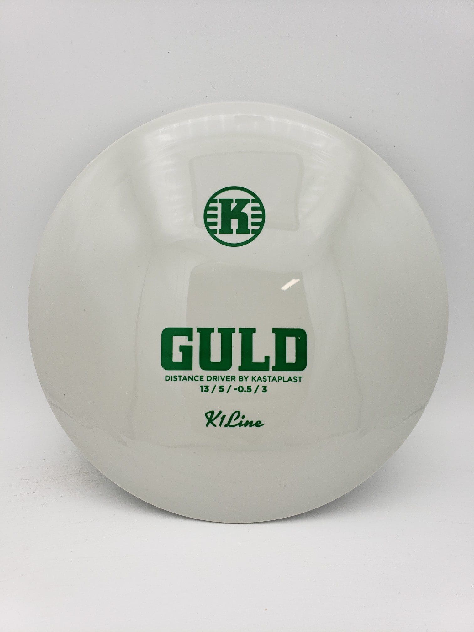 Kastaplast K1 Guld grey disc golf disc front view