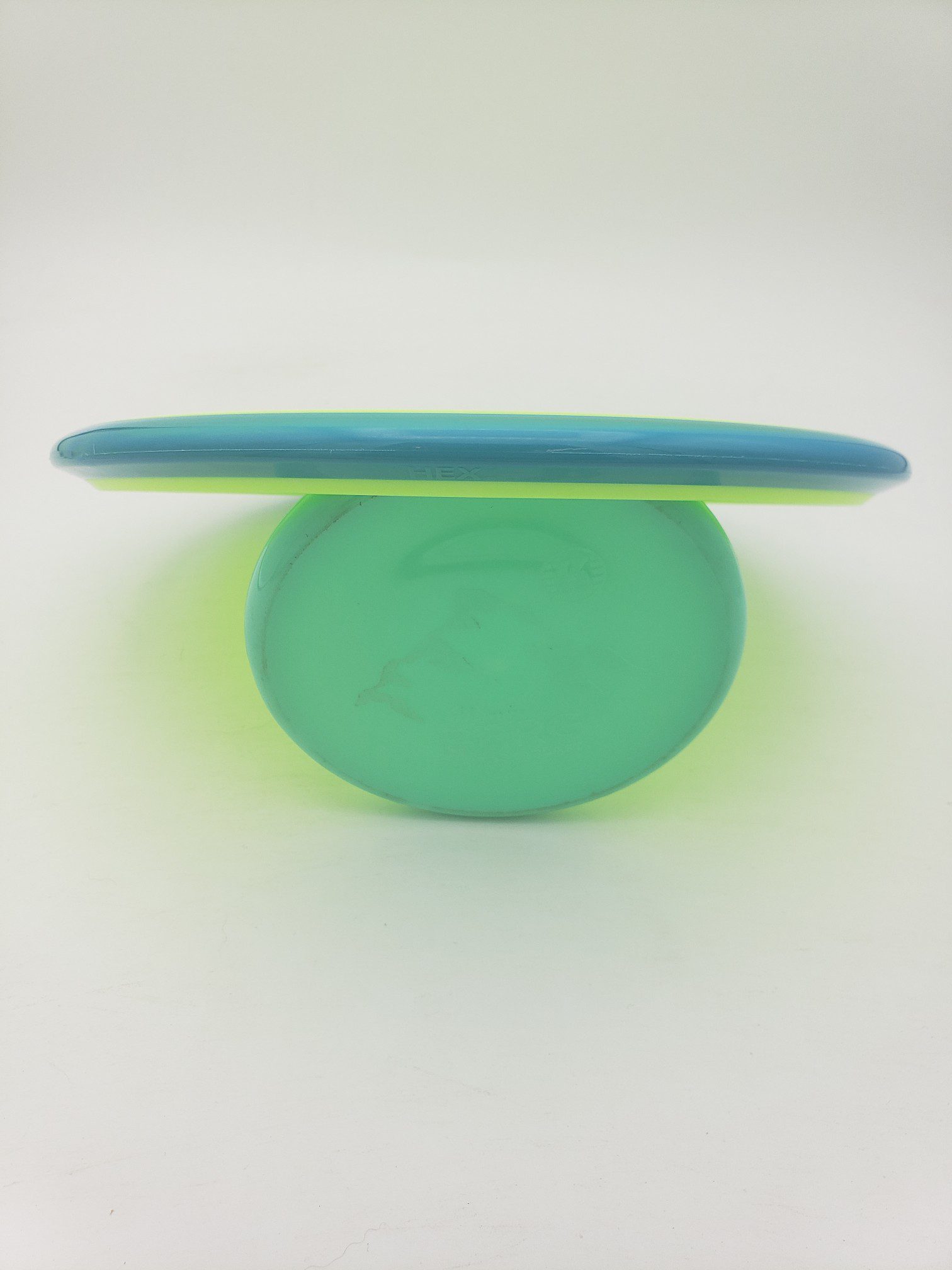 Axiom MVP Open Fission Hex 150and160 class disc golf disc back view