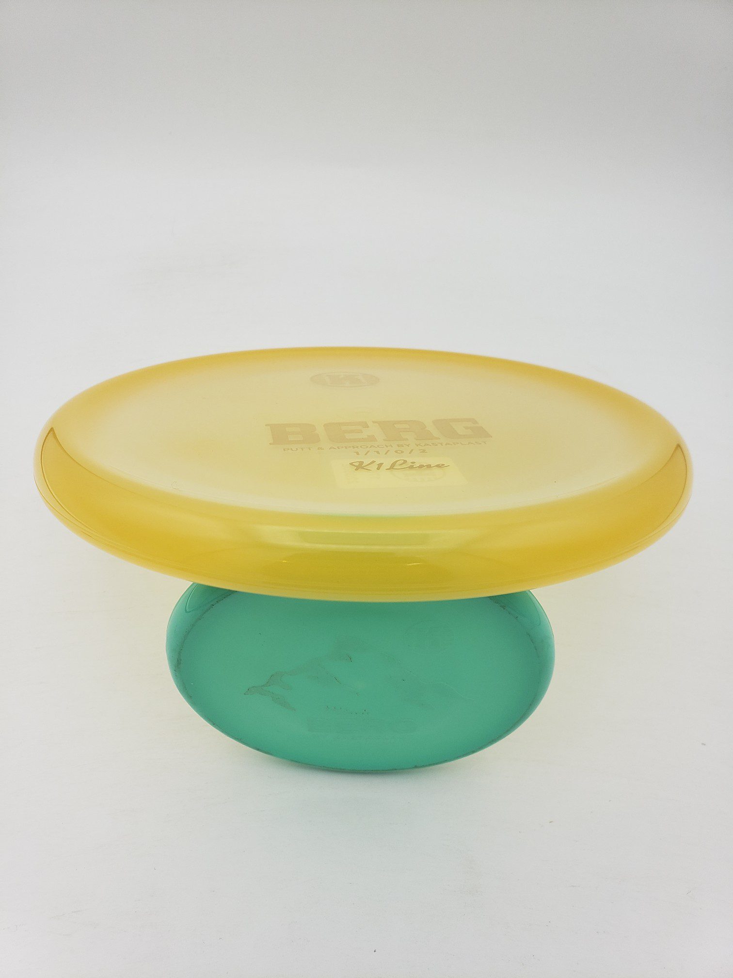 Kastaplast K1 Berg butterscotch disc golf disc back view