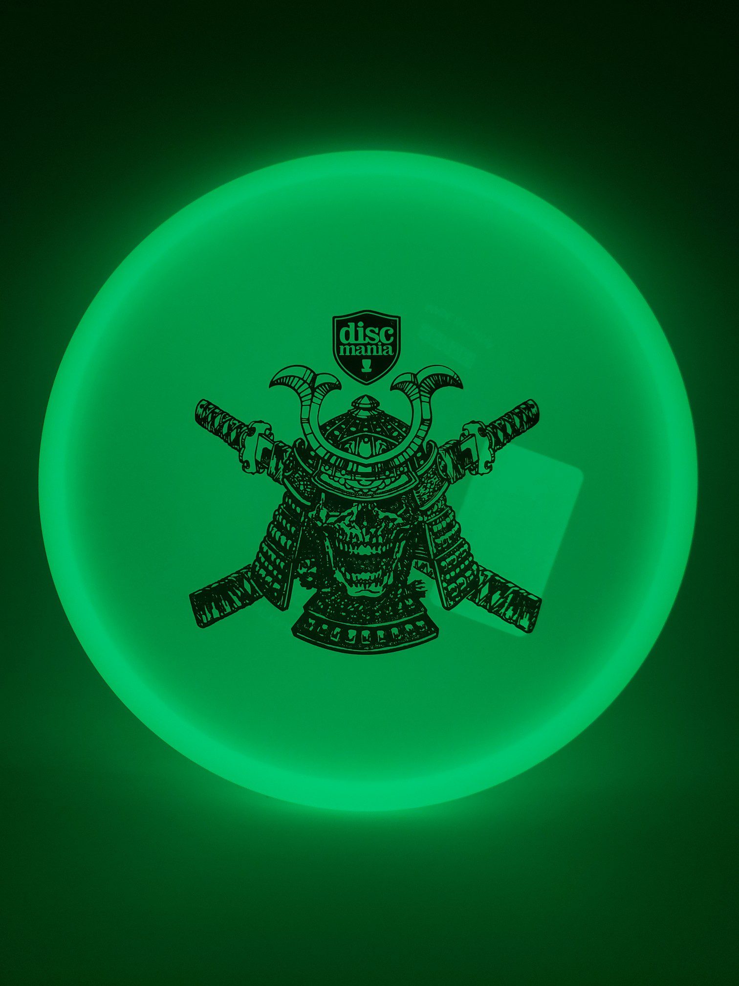 Discmania Undead Samurai 2 Active Premium Glow Sensei disc golf disc front view