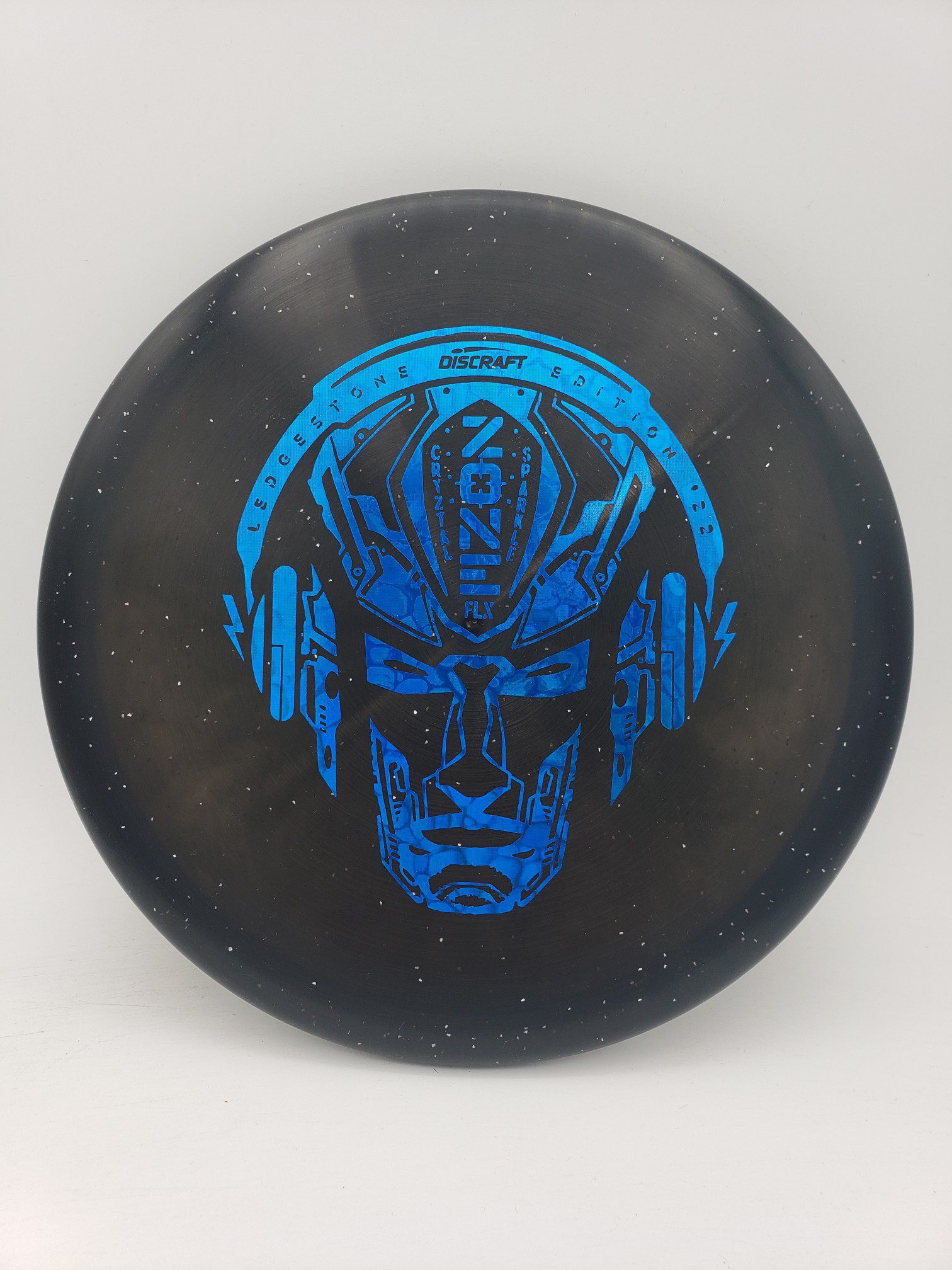 Discraft Ledgestone 2022 Crystal Sparkle FLX Zone disc golf disc front view