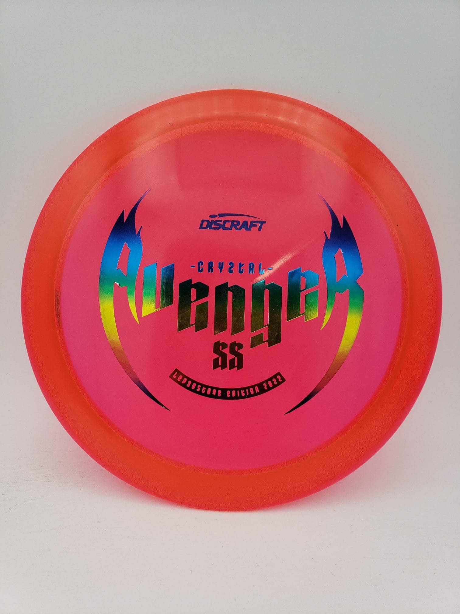 Discraft Ledgestone Crystal Z Avenger SS disc golf disc front view