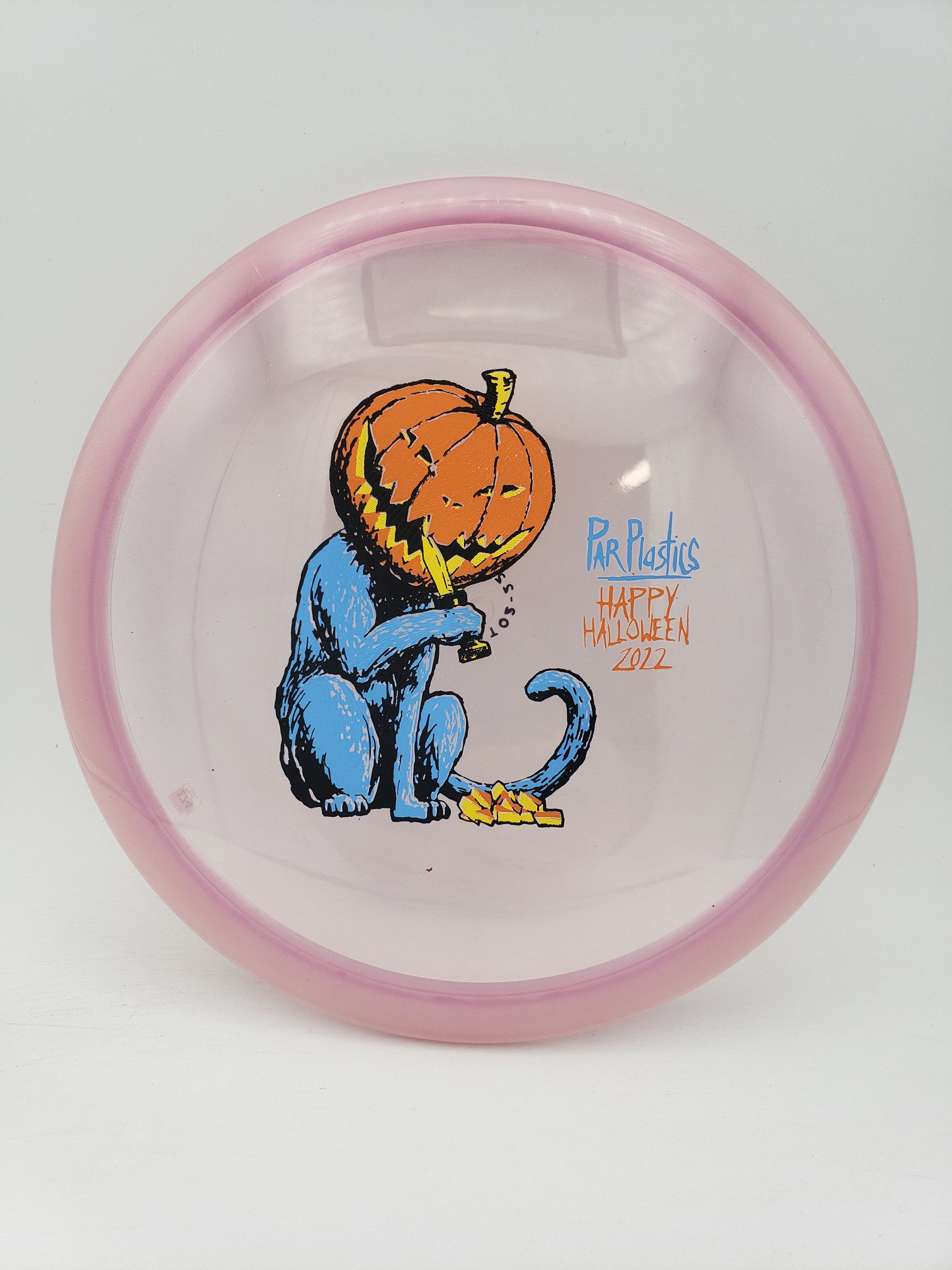 Mint Discs Eternal Mustang Par Plastics Halloween 2022 by ZAM 2nd run disc golf disc front view