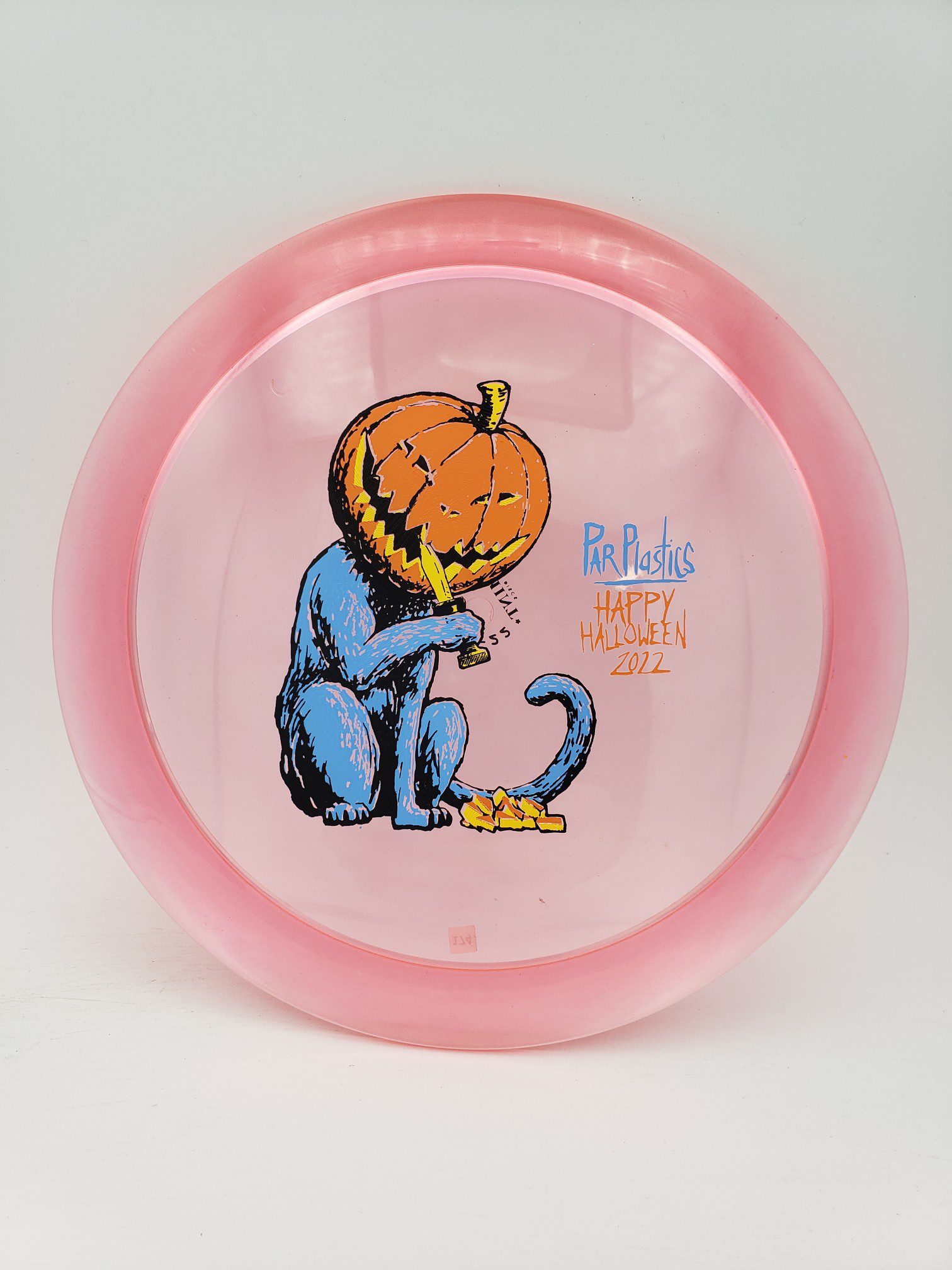 Mint Discs Eternal Freetail Par Plastics Halloween 2022 by ZAM 2nd run disc golf disc front view