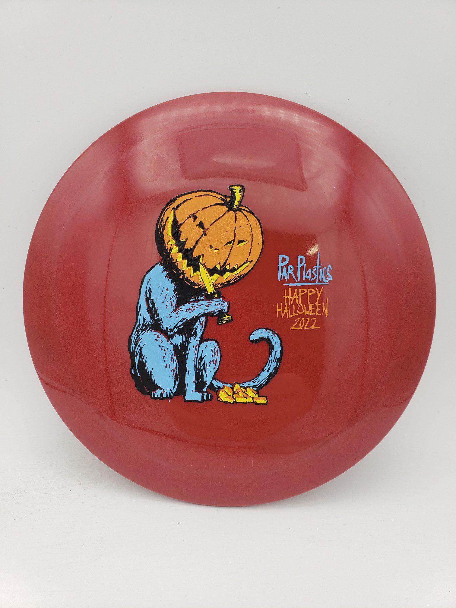 Mint Discs Sublime Freetail Par Plastics Halloween 2022 by ZAM 3rd run disc golf disc front view