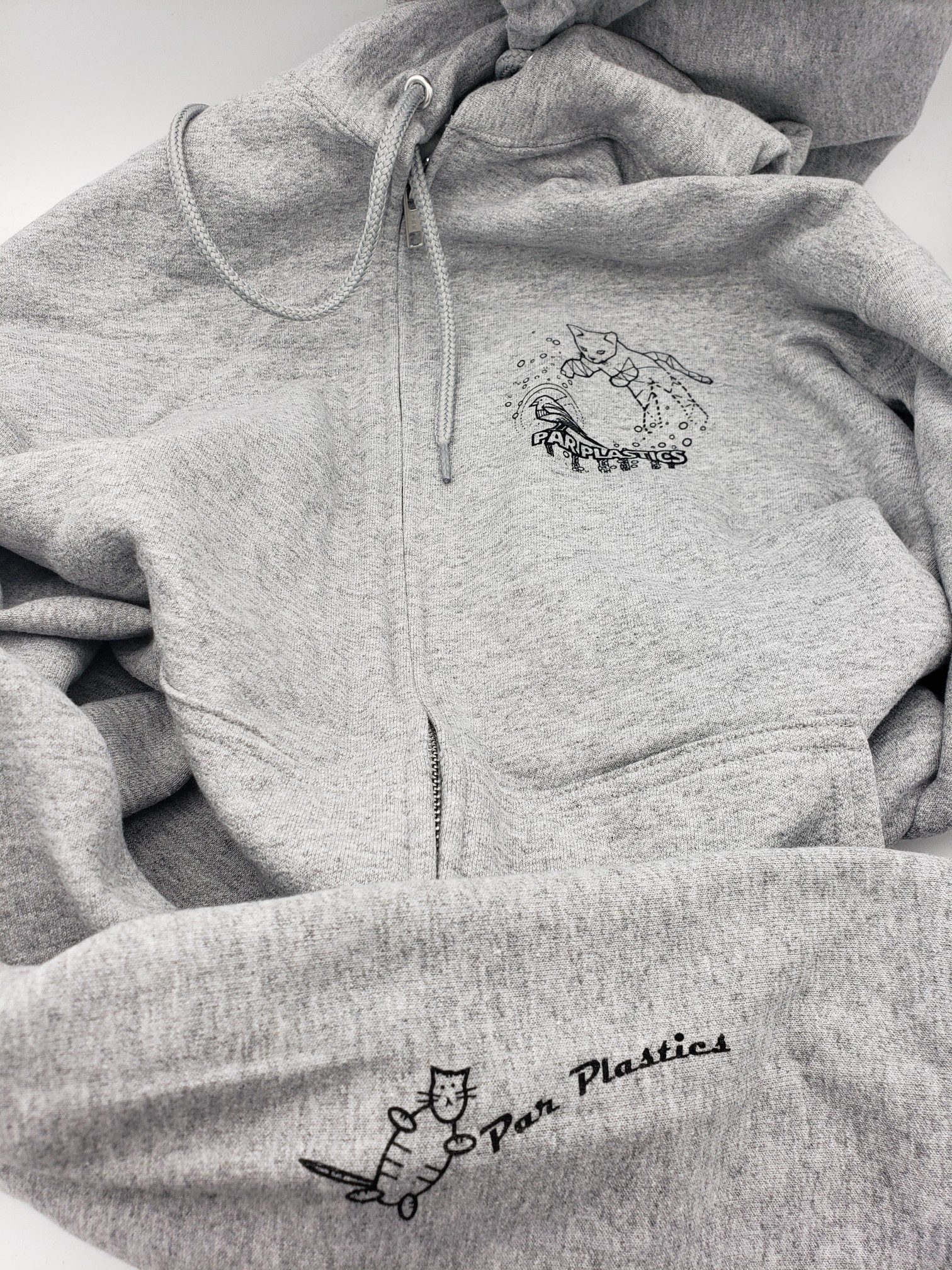 Par Plastics AT-AT Cat Zip-Up Blend Hoodies disc golf disc front view