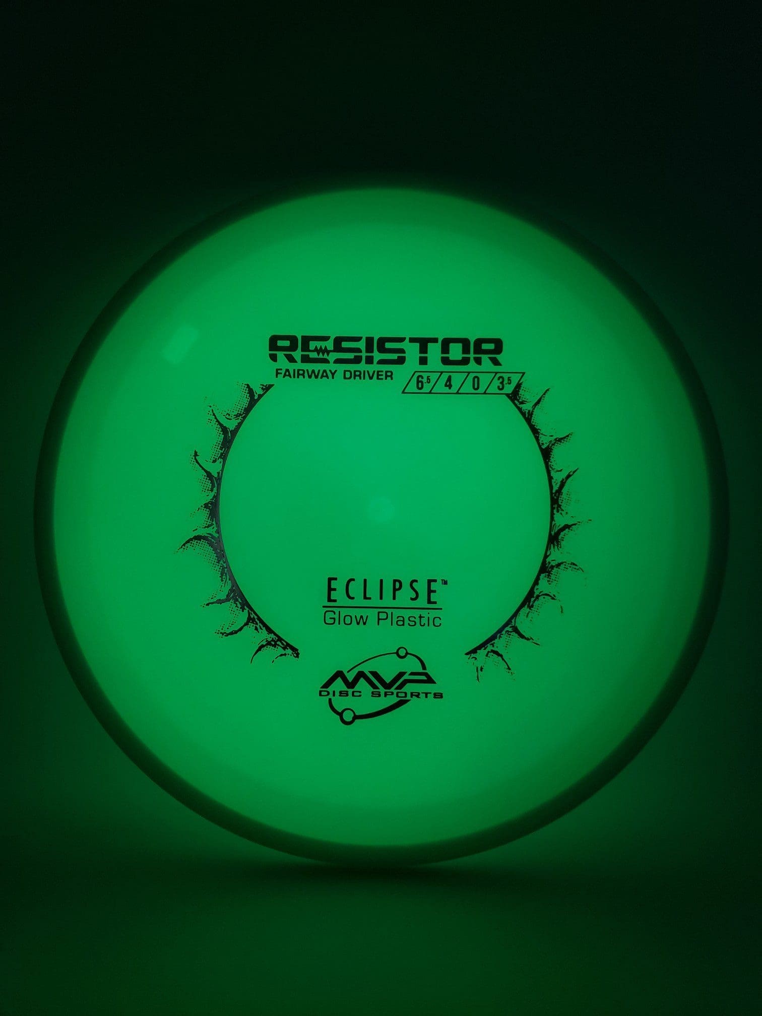 MVP Eclipse Resistor disc golf disc front view