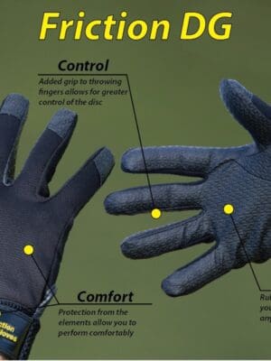 Friction disc golf gloves disc golf disc front view