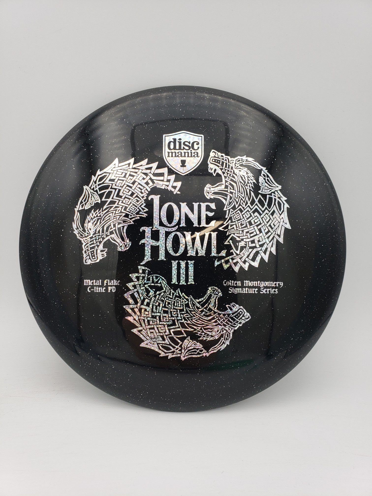 Discmania Lone Howl 3 - Colten Montgomery Signature Series Metal Flake C-Line PD disc golf disc front view