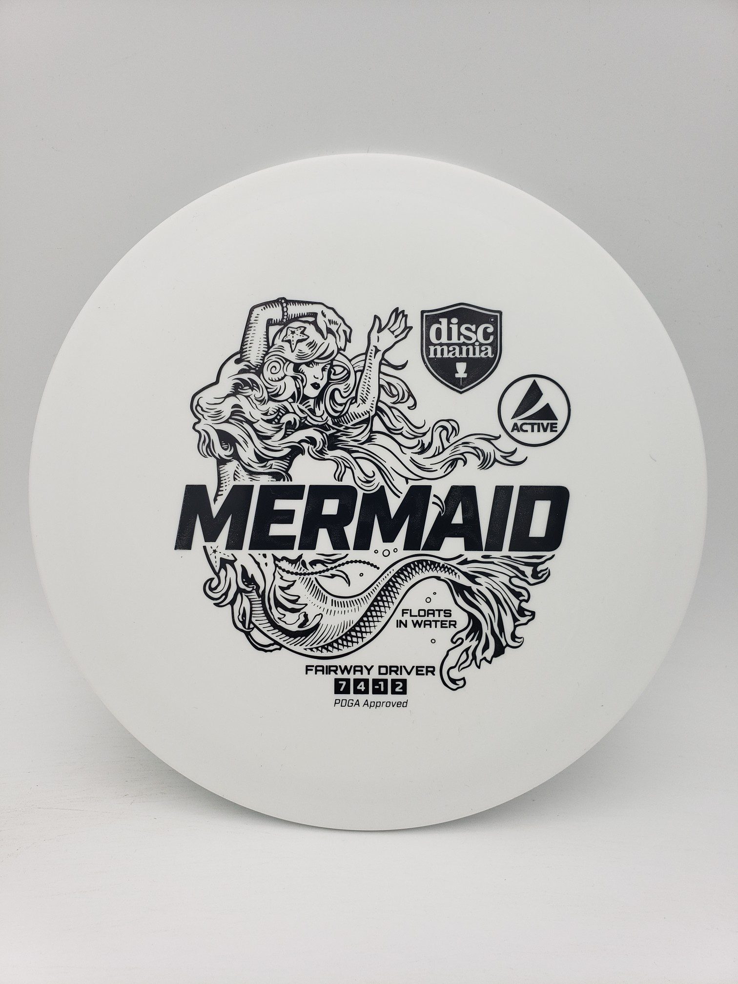 Discmania Active Mermaid disc golf disc front view