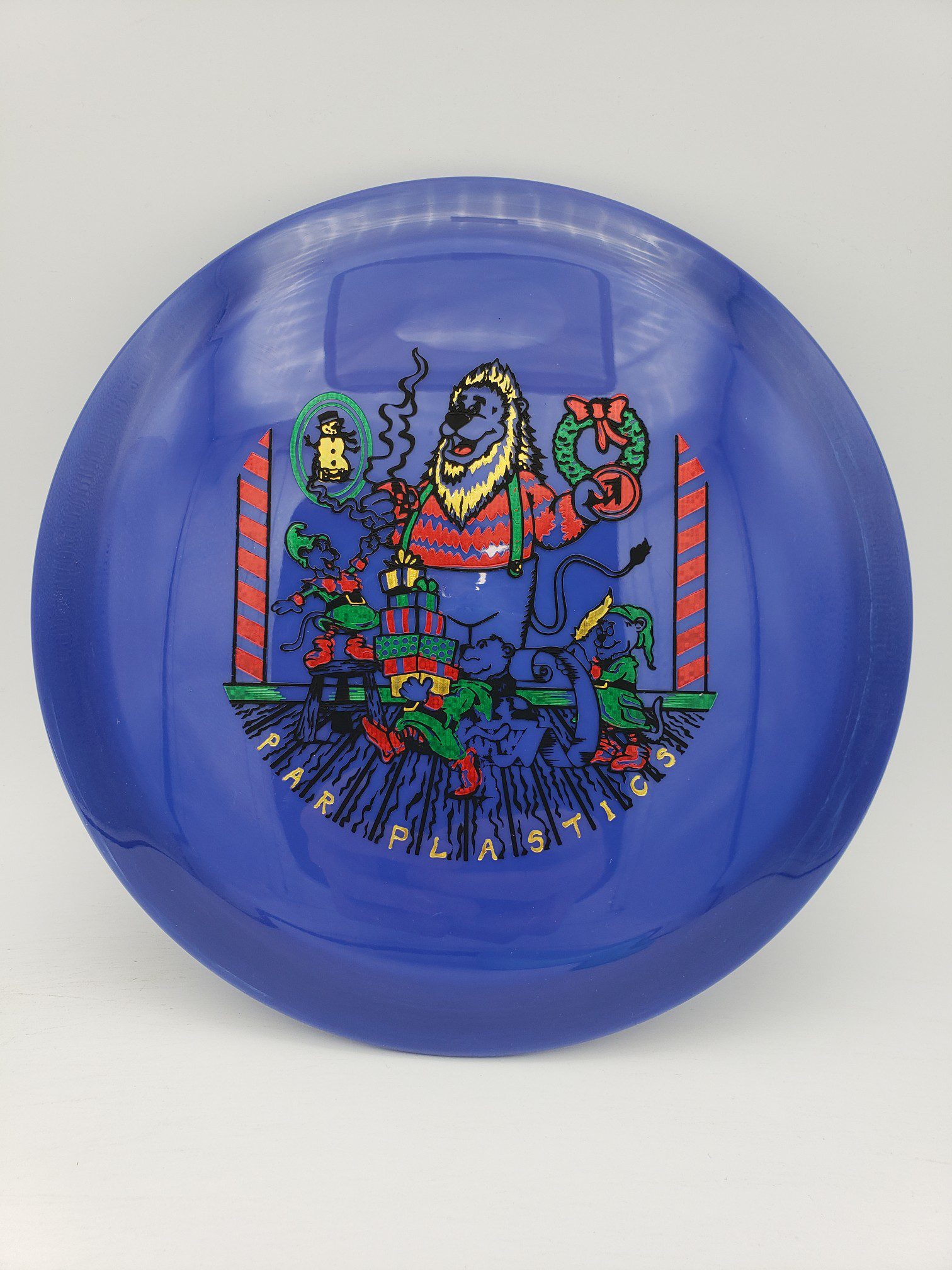 Mint Discs Apex Jackalope Par Plastics Christmas 2022 by Ben Hopwood first run disc golf disc front view