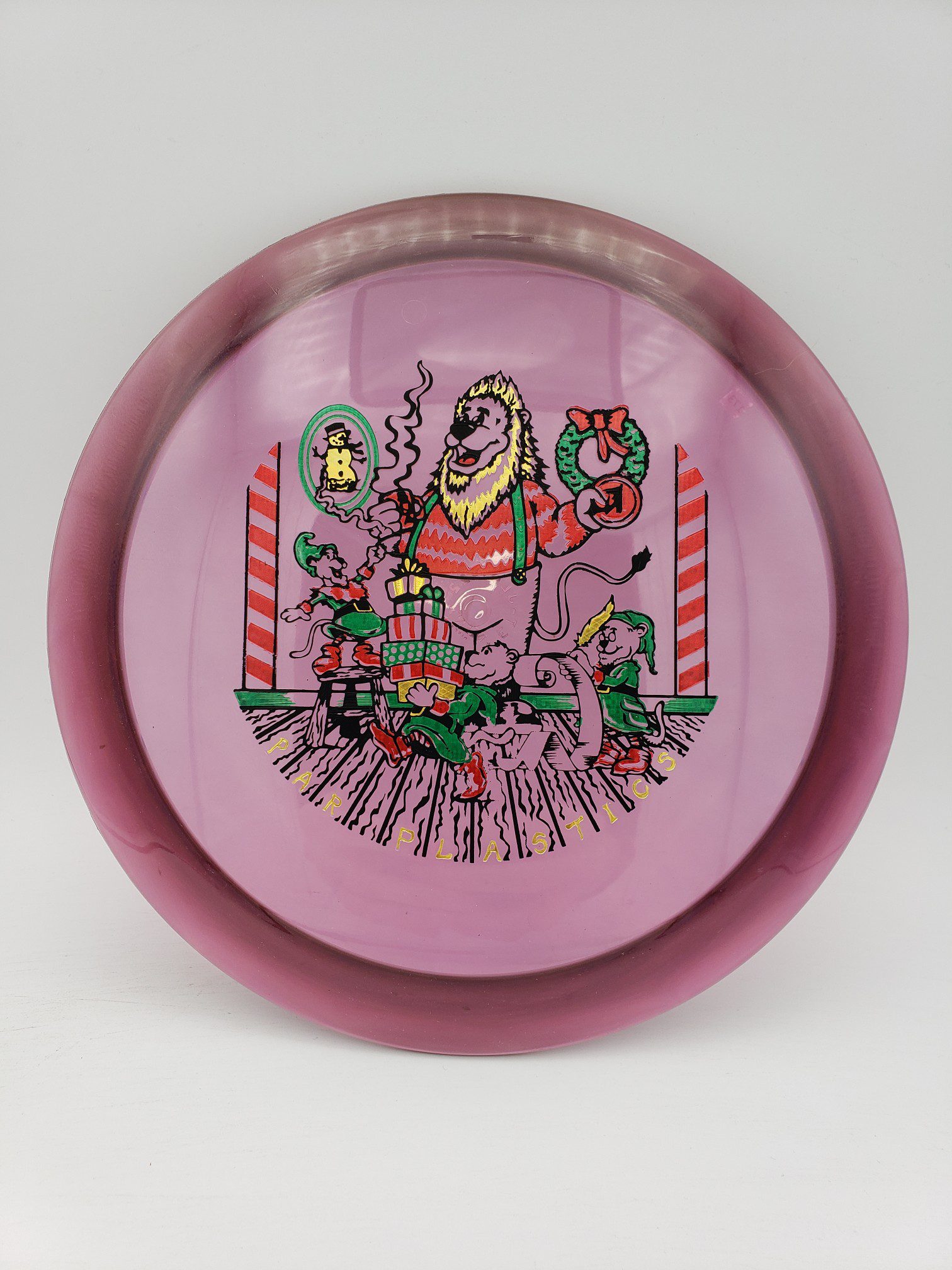 Mint Discs Eternal Jackalope Par Plastics Christmas 2022 by Ben Hopwood first run disc golf disc front view