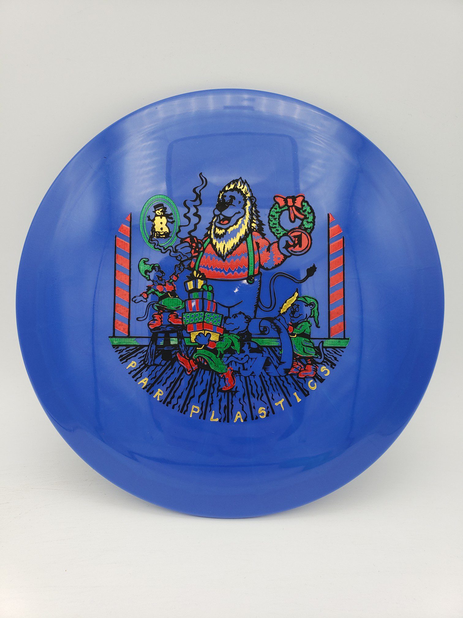 Mint Discs Sublime Grackle Par Plastics Christmas 2022 by Ben Hophood first run disc golf disc front view