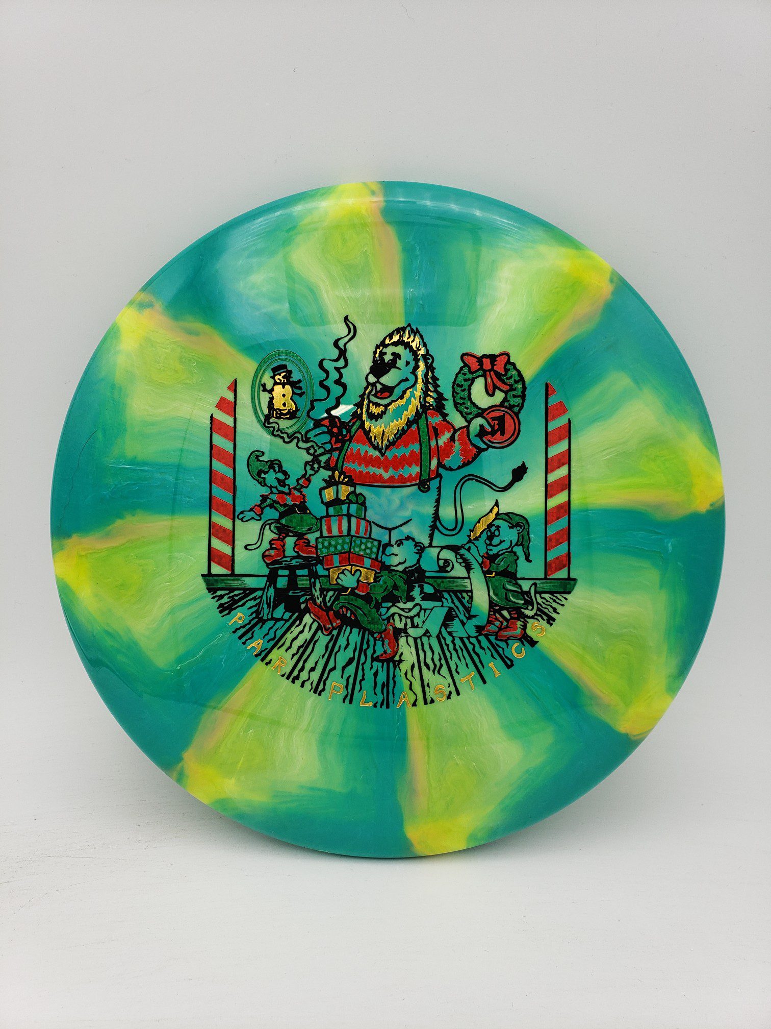 Mint Discs Swirly Apex Mustang Par Plastics 2022 by Ben Hophood 3rd run disc golf disc front view