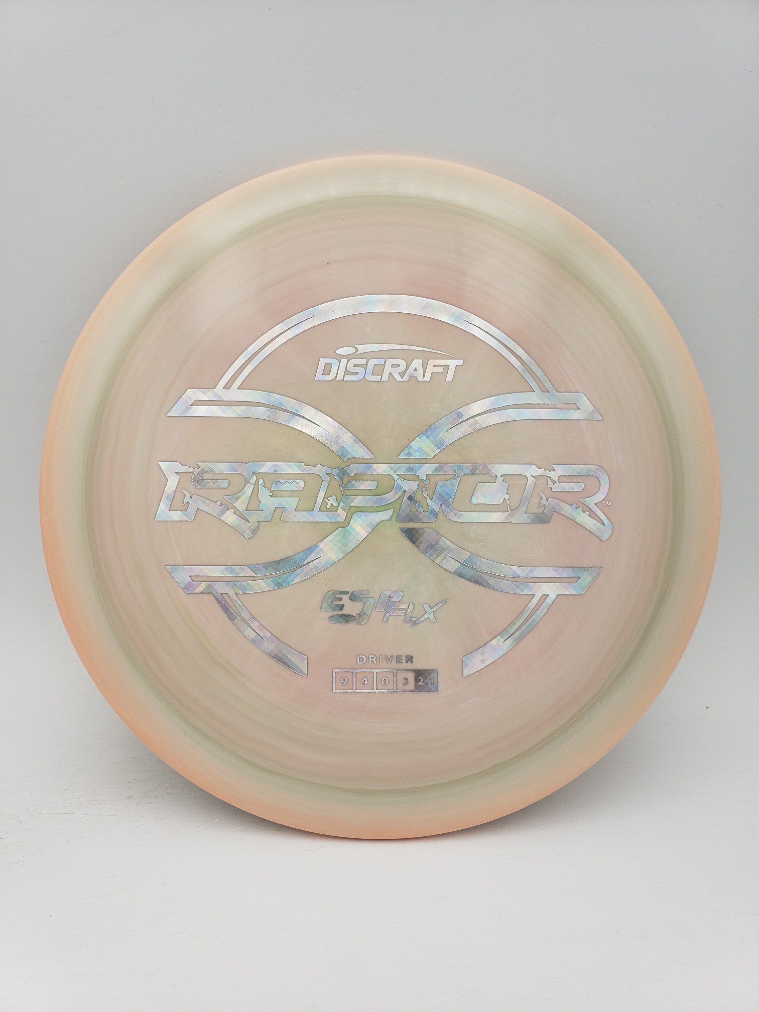 Discraft ESP FLX Raptor disc golf disc front view