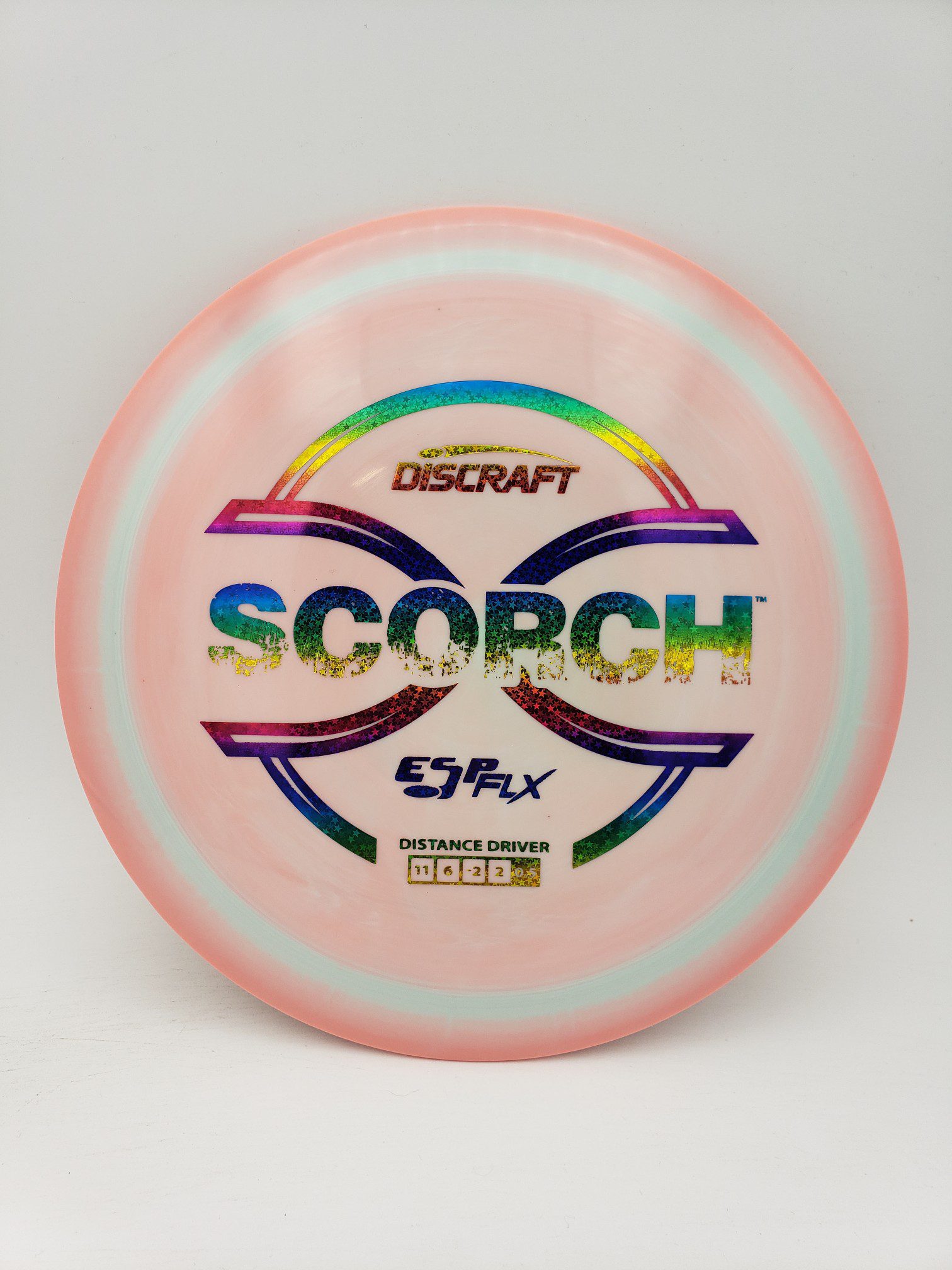 Discraft ESP FLX Scorch disc golf disc front view