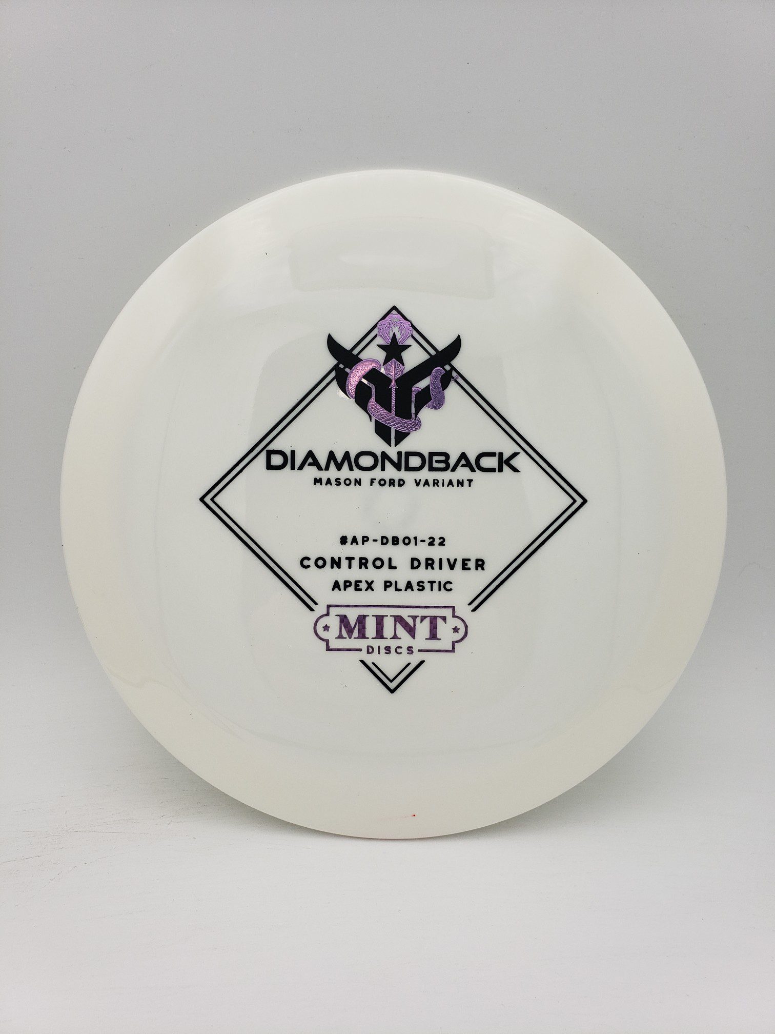 Mint Discs Apex Diamondback Mason Ford variant first run disc golf disc front view