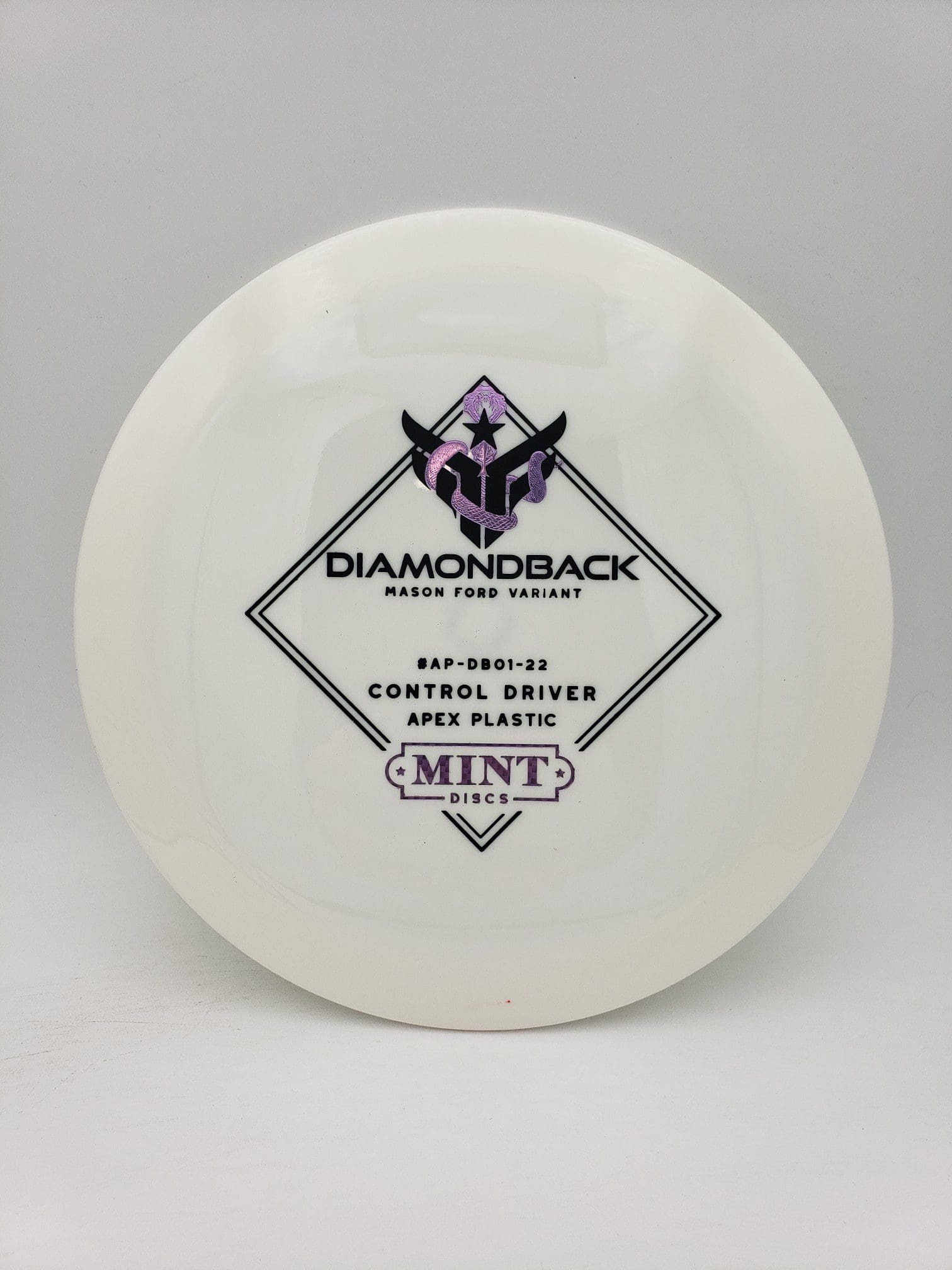Mint Discs Apex Diamondback Mason Ford variant first run disc golf disc front view