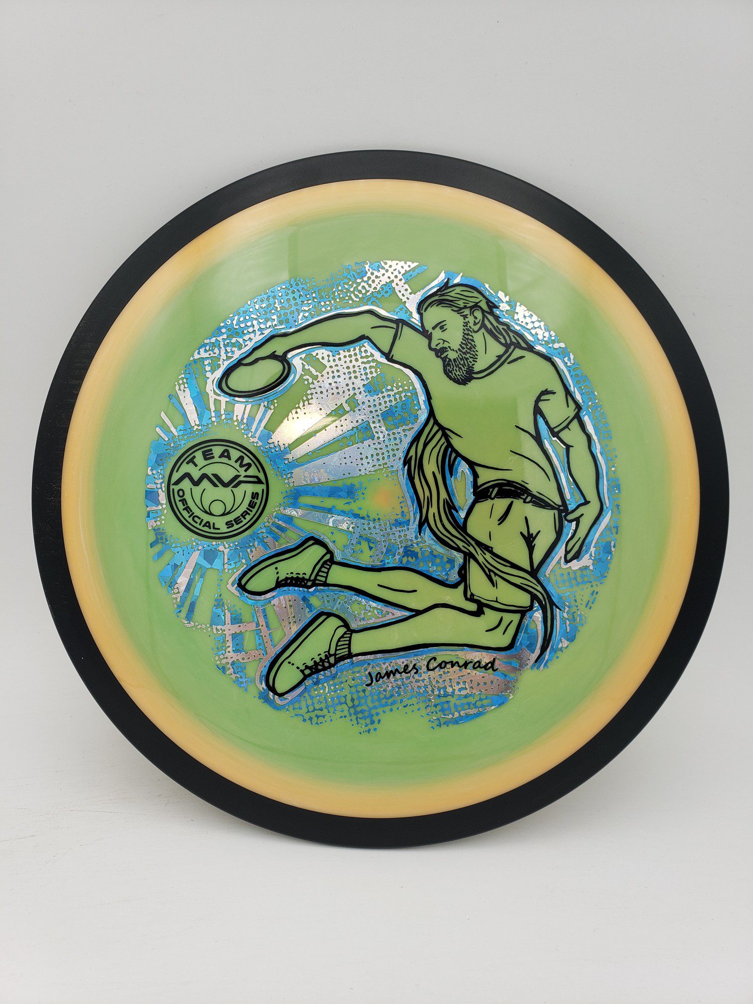 MVP Neutron Zenith Twisty James team series disc golf disc front view