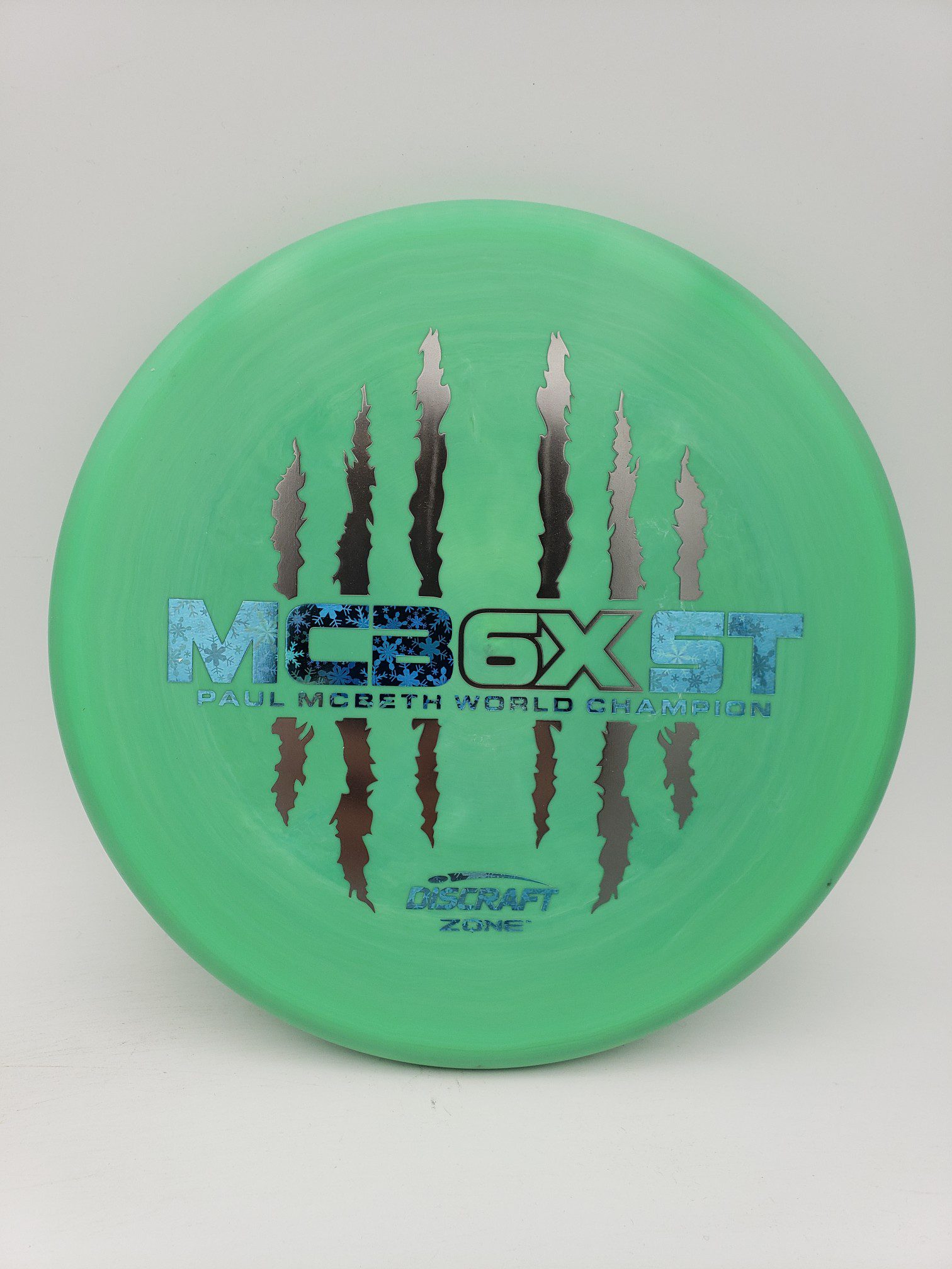 Discraft ESP Zone Paul McBeth 6X MCBEAST disc golf disc front view