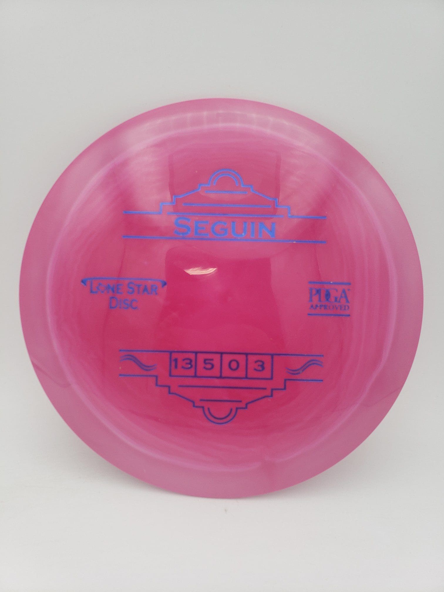 LSD Alpha Seguin disc golf disc front view