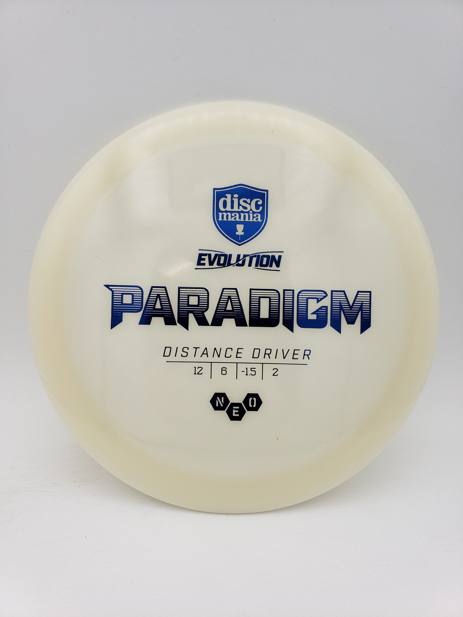 Discmania Neo Paradigm disc golf disc front view