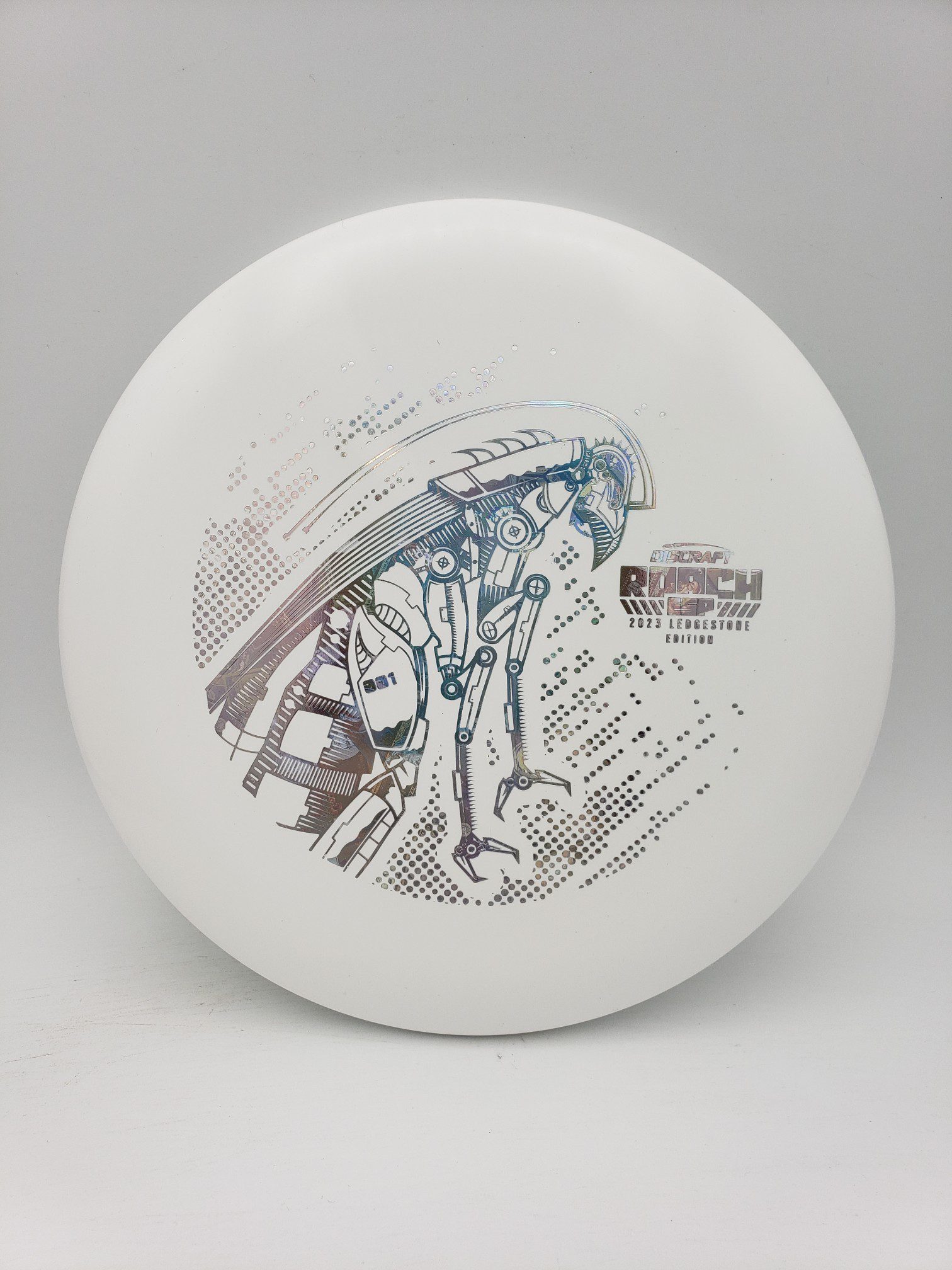 Discraft Ledgestone 2023 white ESP Roach disc golf disc front view