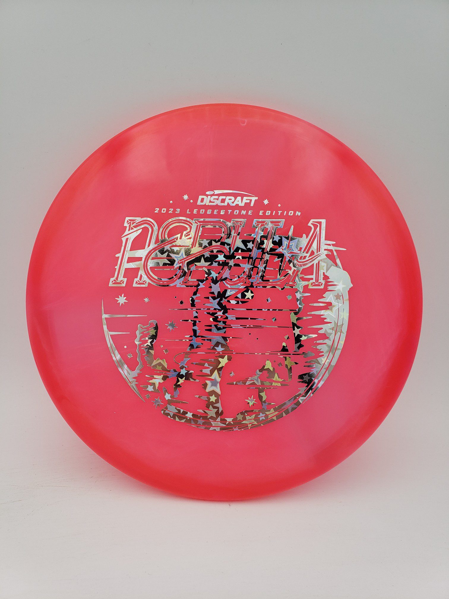 Discraft Ledgestone 2023 Z Swirl Nebula disc golf disc front view