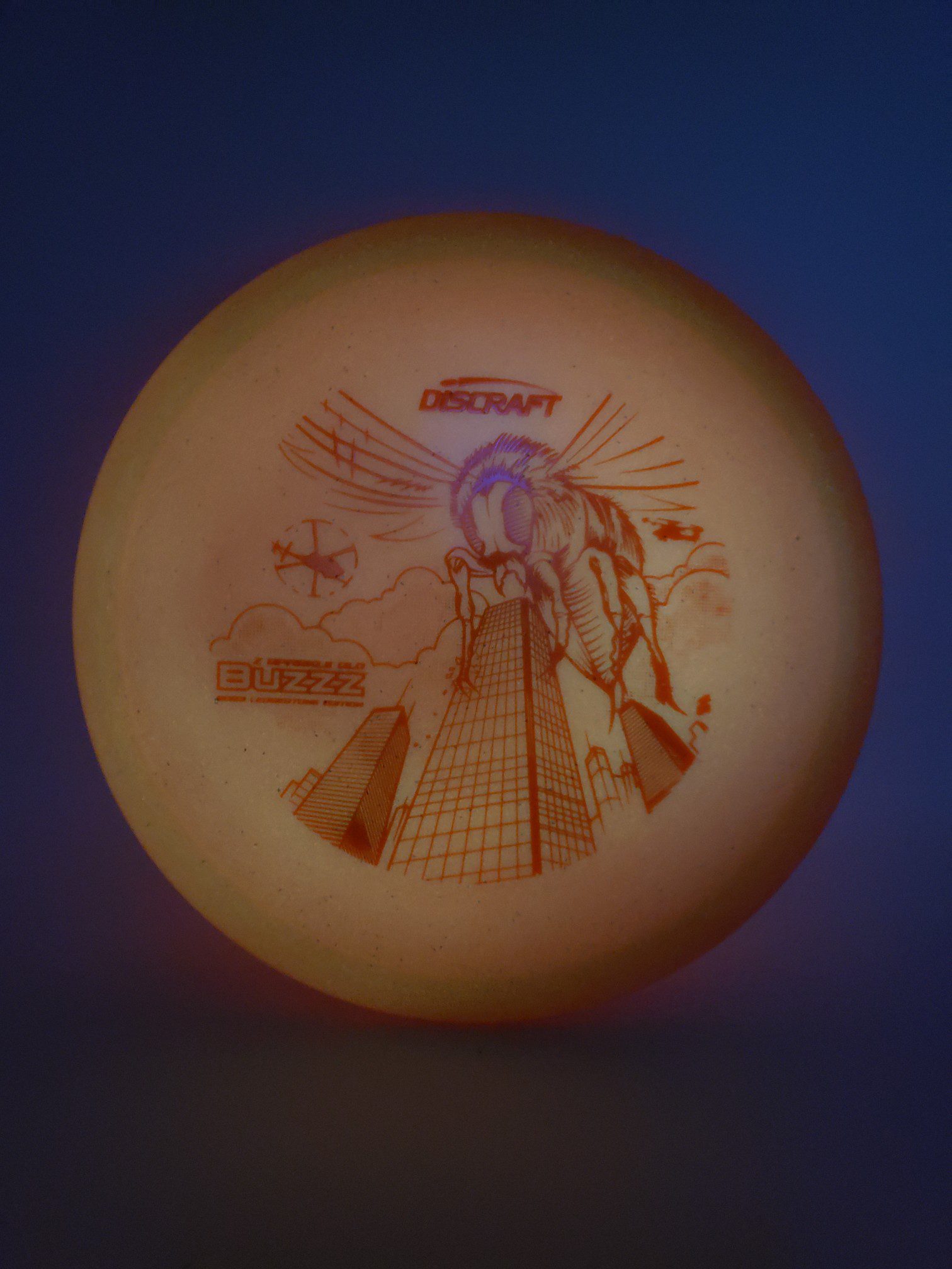 Discraft Ledgestone 2023 Z Sparkle Glo Buzzz disc golf disc back view