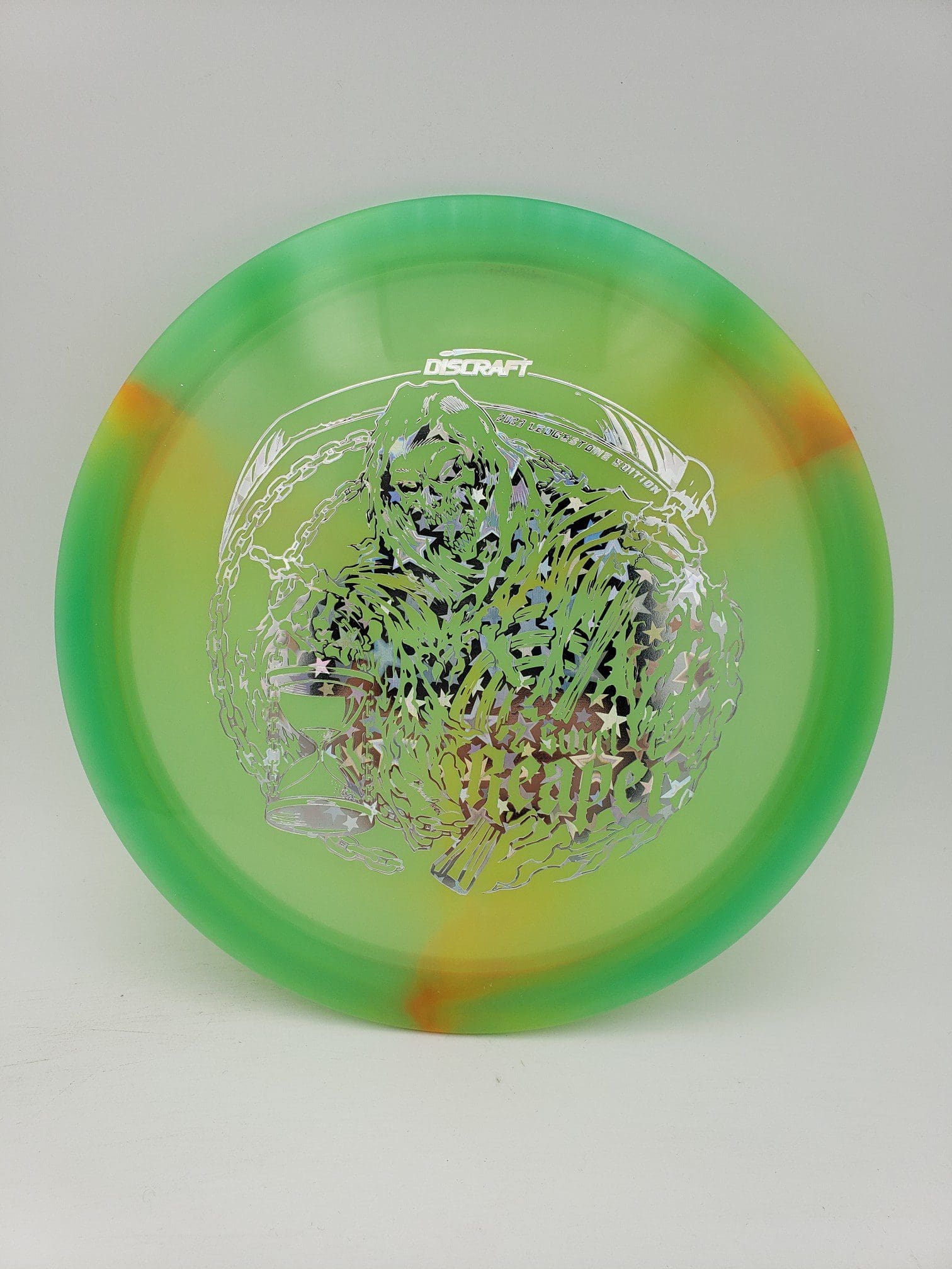 Discraft Ledgestone 2023 Z Swirl Reaper disc golf disc front view