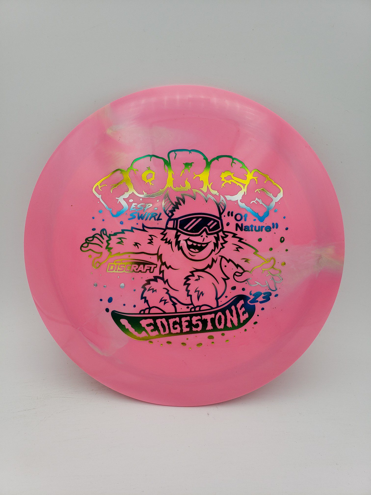 Discraft Ledgestone 2023 ESP Swirl Force disc golf disc front view