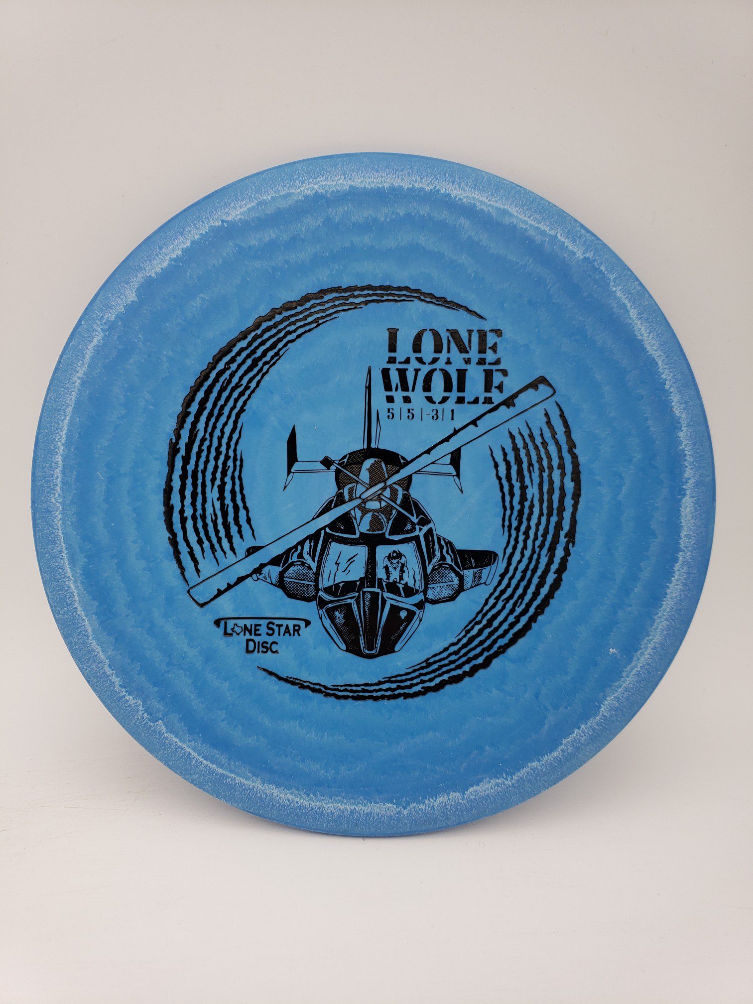 LSD Delta Lone Wolf disc golf disc front view