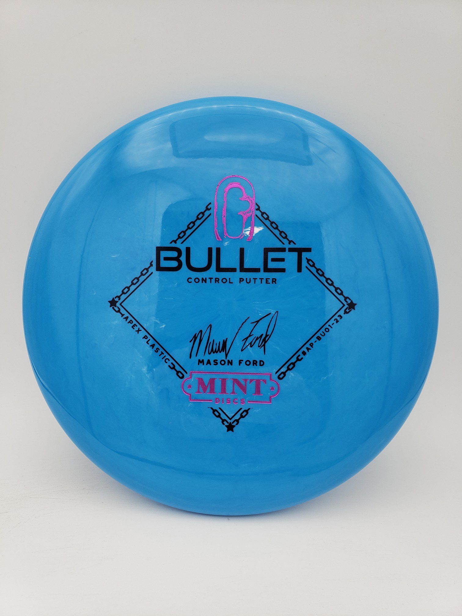 Mint Discs Mason Ford signature Apex Bullet first run disc golf disc front view